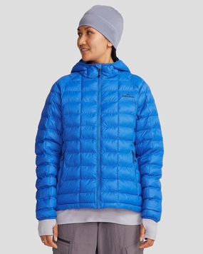 Comfy Layers Women's Heli Insulated Hooded Jacket - Peak Blue