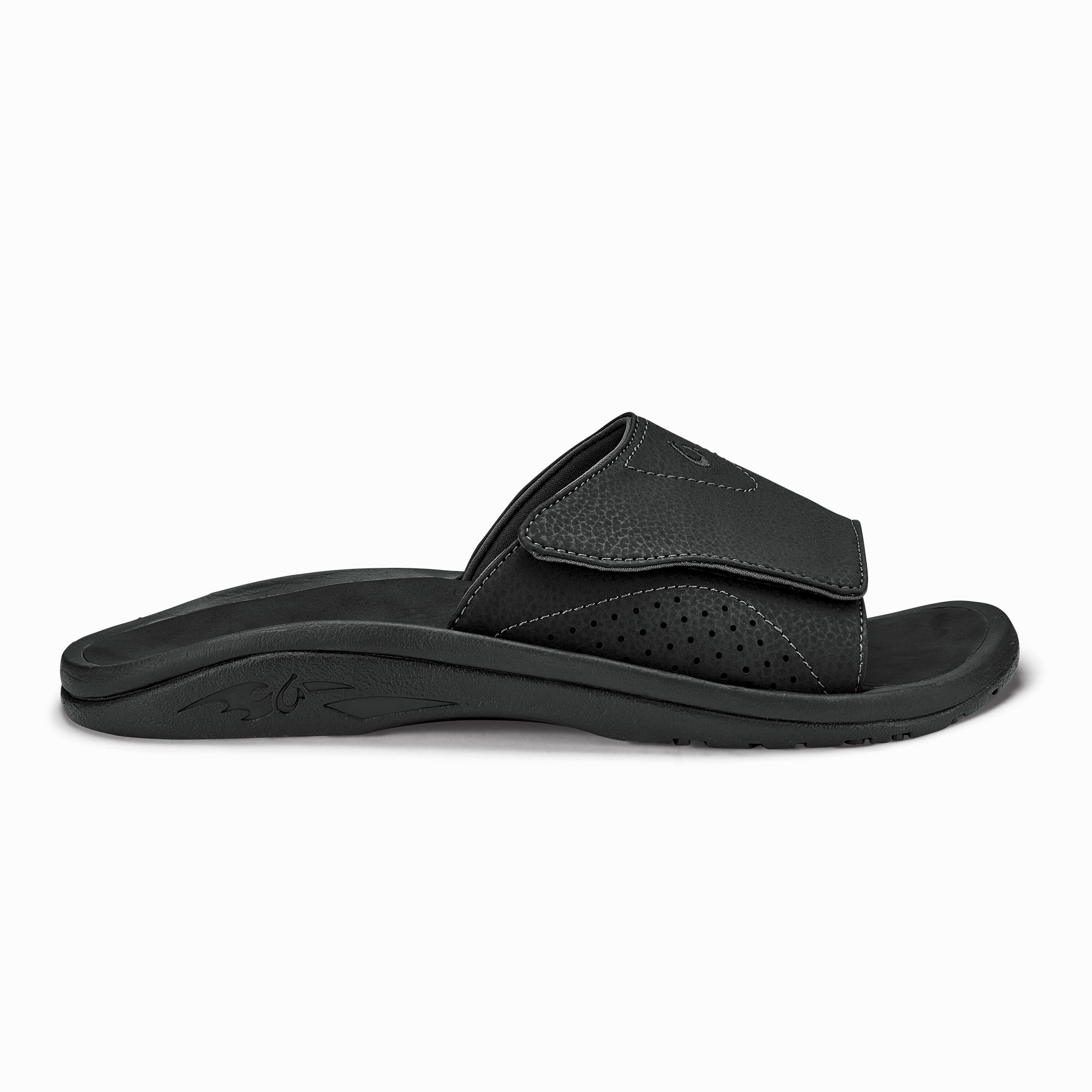 Enhanced Lateral Support Relaxed Summer Footwear Nalu Slide - Black