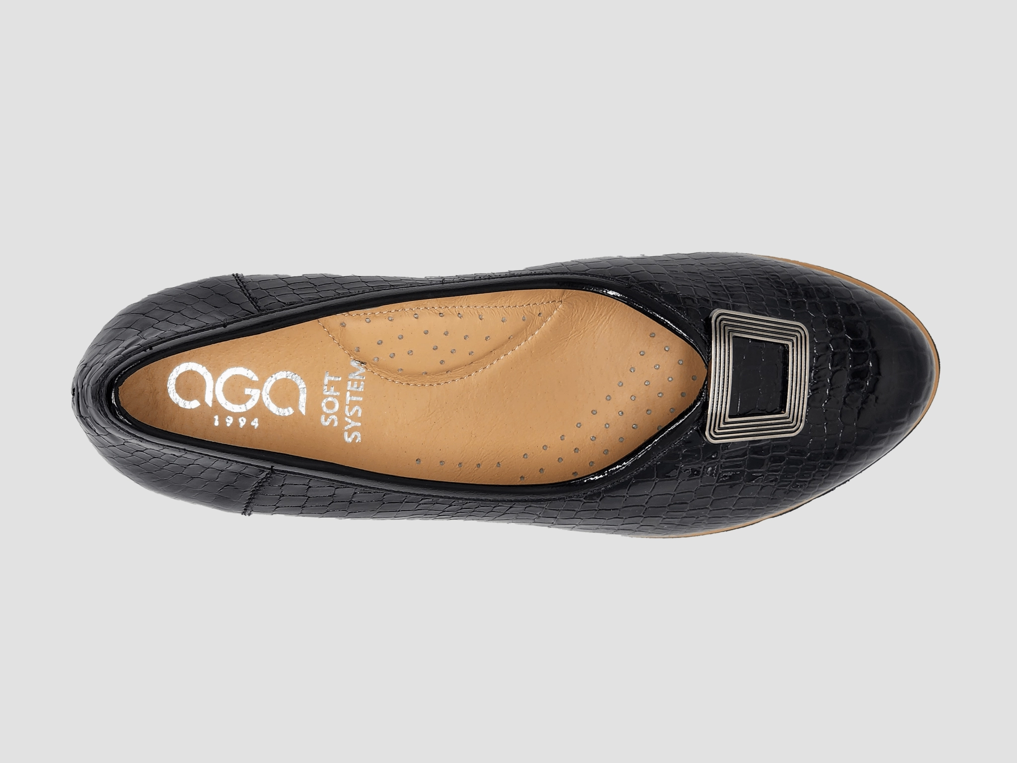 Women's Stella Wedge Pumps - Crocodile/Black Fit Today