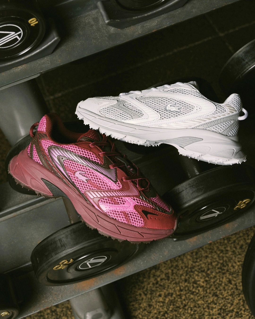 L 003 Neo Shot Burg Pnk  leather Run Ready