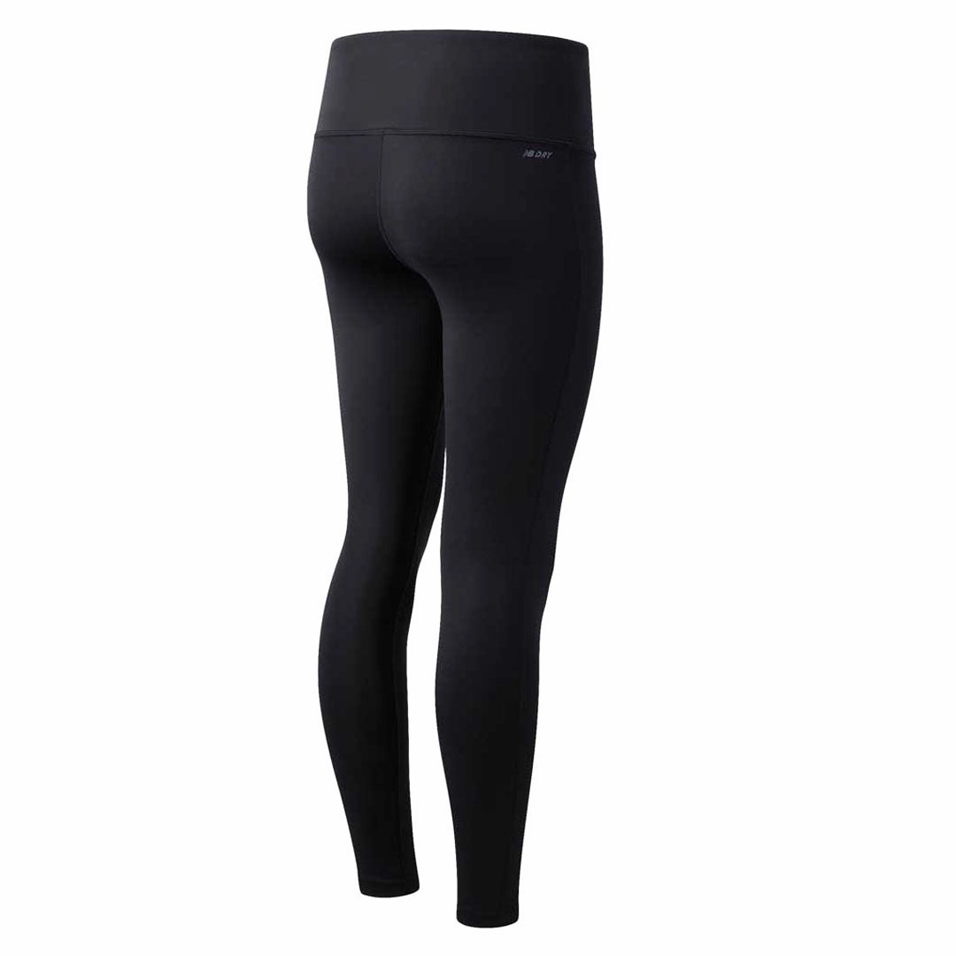 Lightweight Construction DoubleLayeredKnees New Balance - Women's High Waist Tight (WP11464 BK)