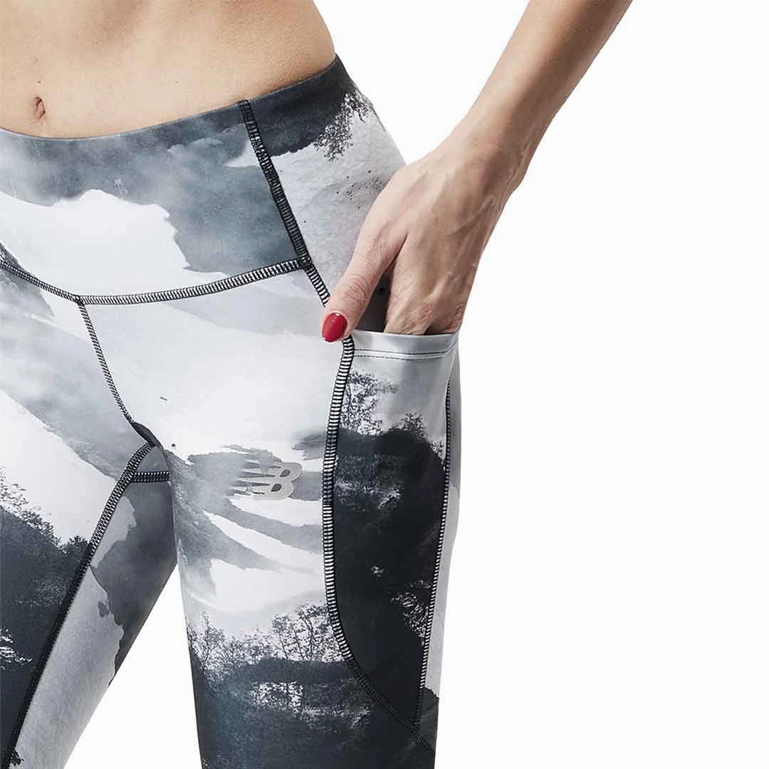 BreathableFabric New Balance - Women's Printed Impact Run Tight (WP11264 SIY)