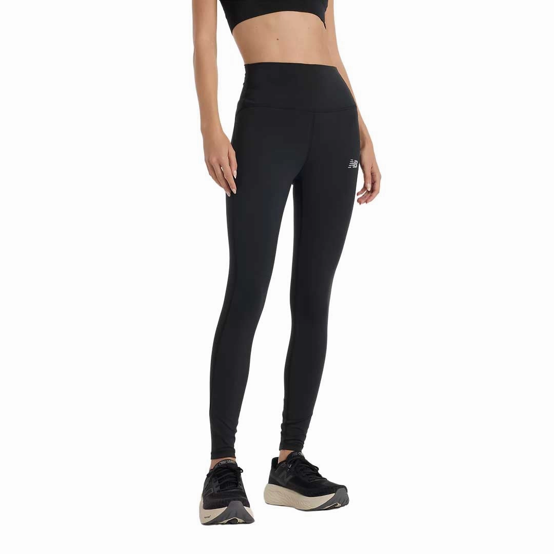 New Balance - Women's Sleek High Rise Leggings (WP41237 BK) Compact Fit