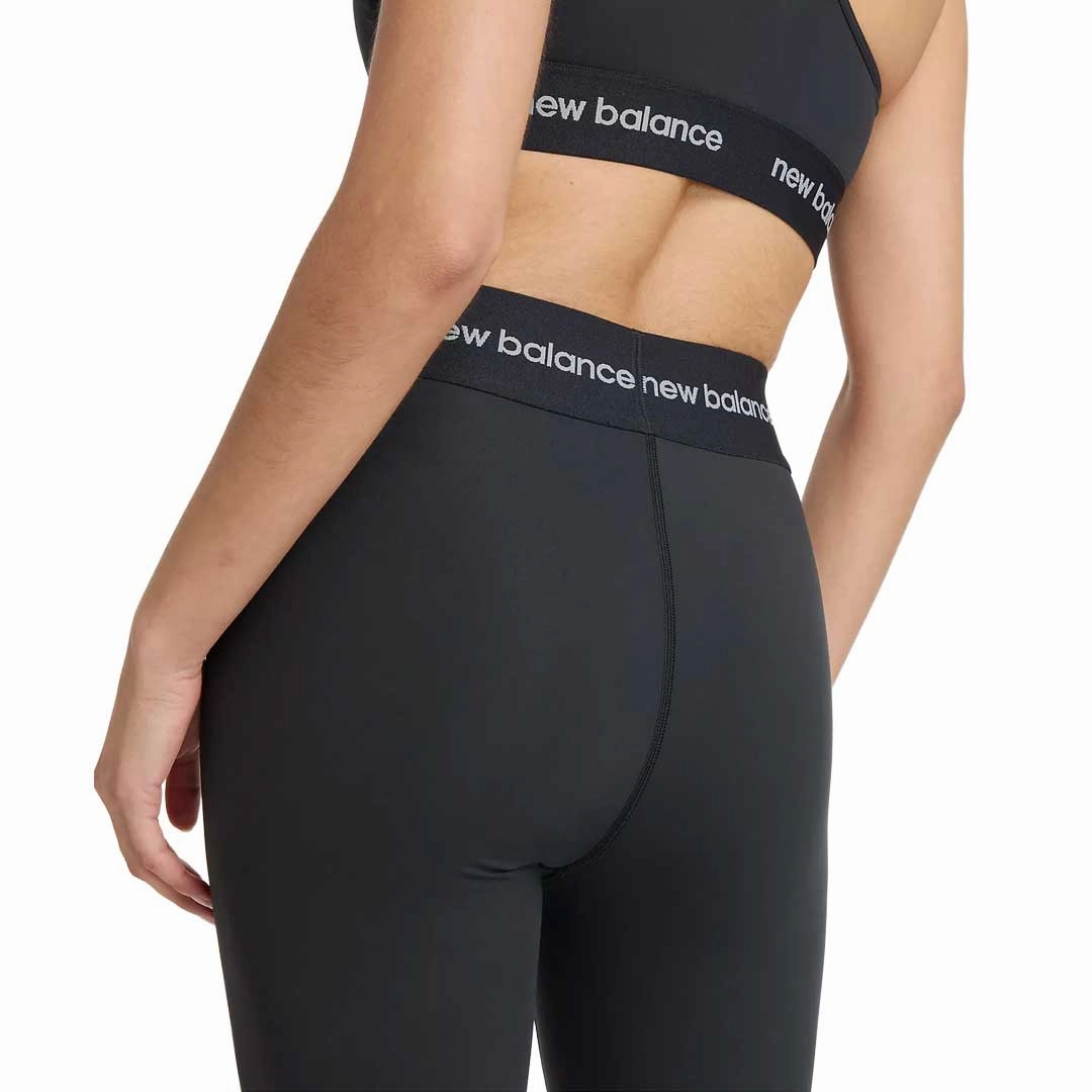New Balance - Women's Sleek High Rise Sport Leggings (WP41177 BK) Eco Dye Process Zero Waste Manufacturing