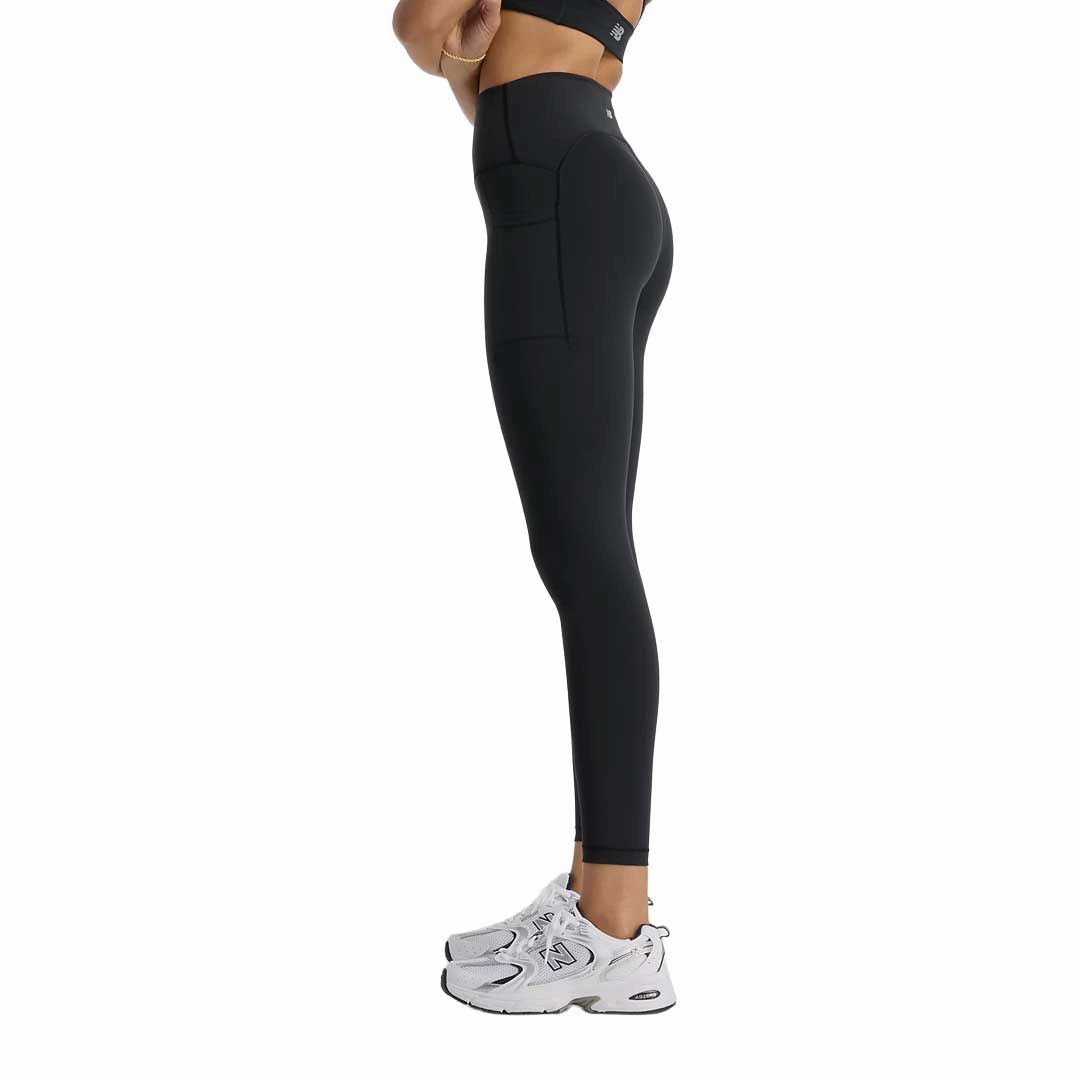 Casual Chic Odor Control Fabric New Balance - Women's Sleek Pocket High Rise Leggings (WP41268 BK)