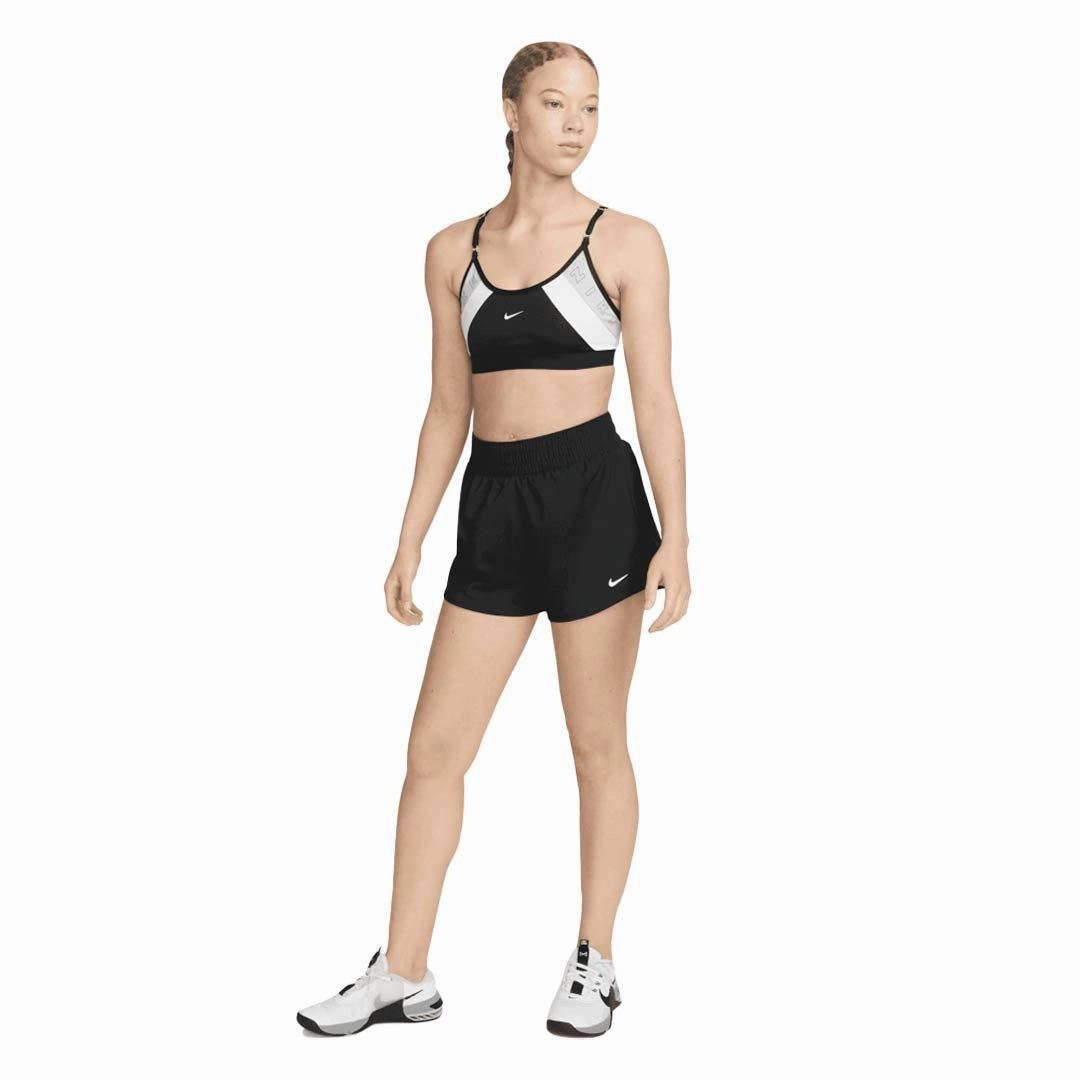 Flexible Design Nike - Women's One Dri-Fit High Waisted Brief-Lined 3 Inch Shorts (DX6014 010)