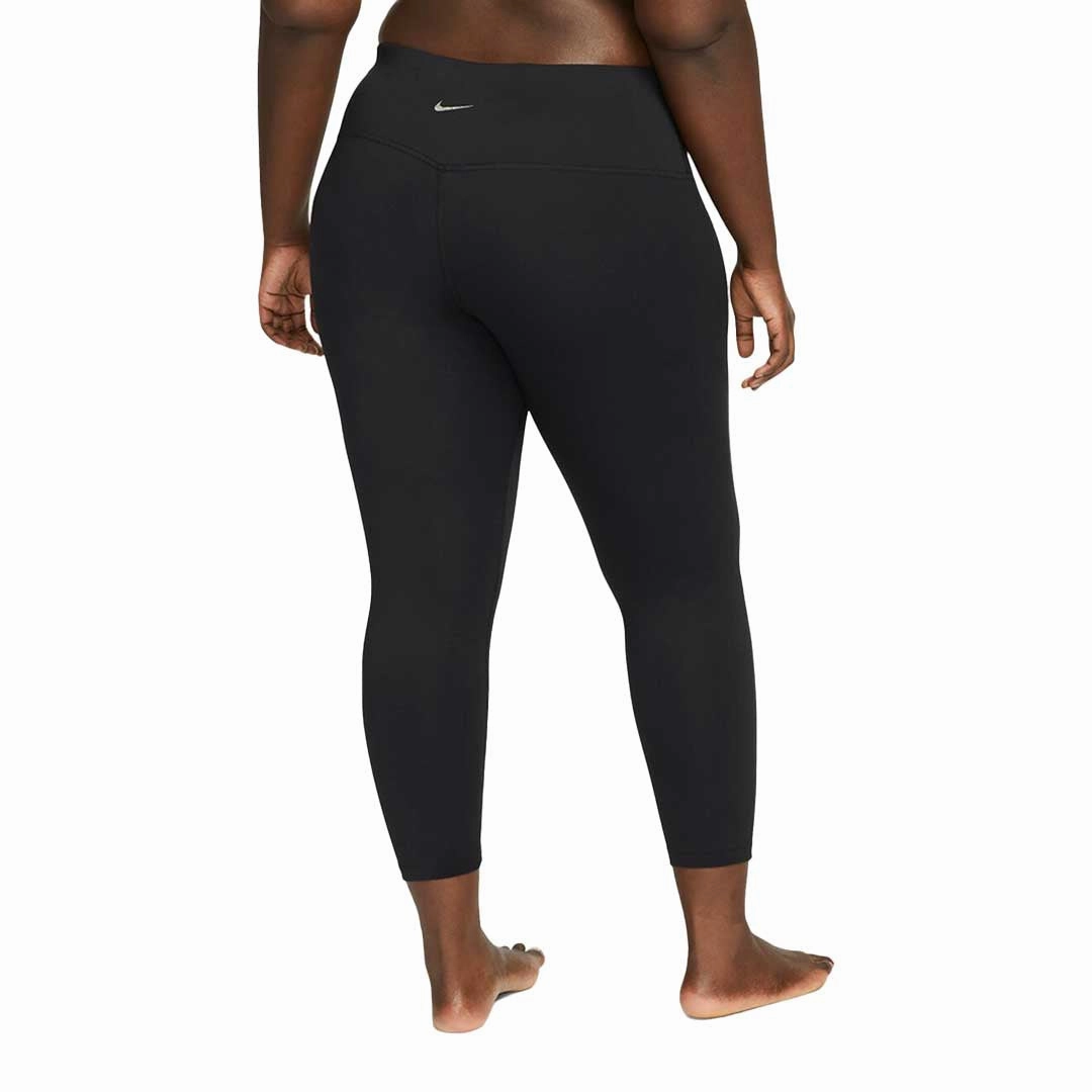 Nike - Women's Yoga High Waisted 7/8 Leggings (Plus Size) (DN5596 010) Minimalist Design