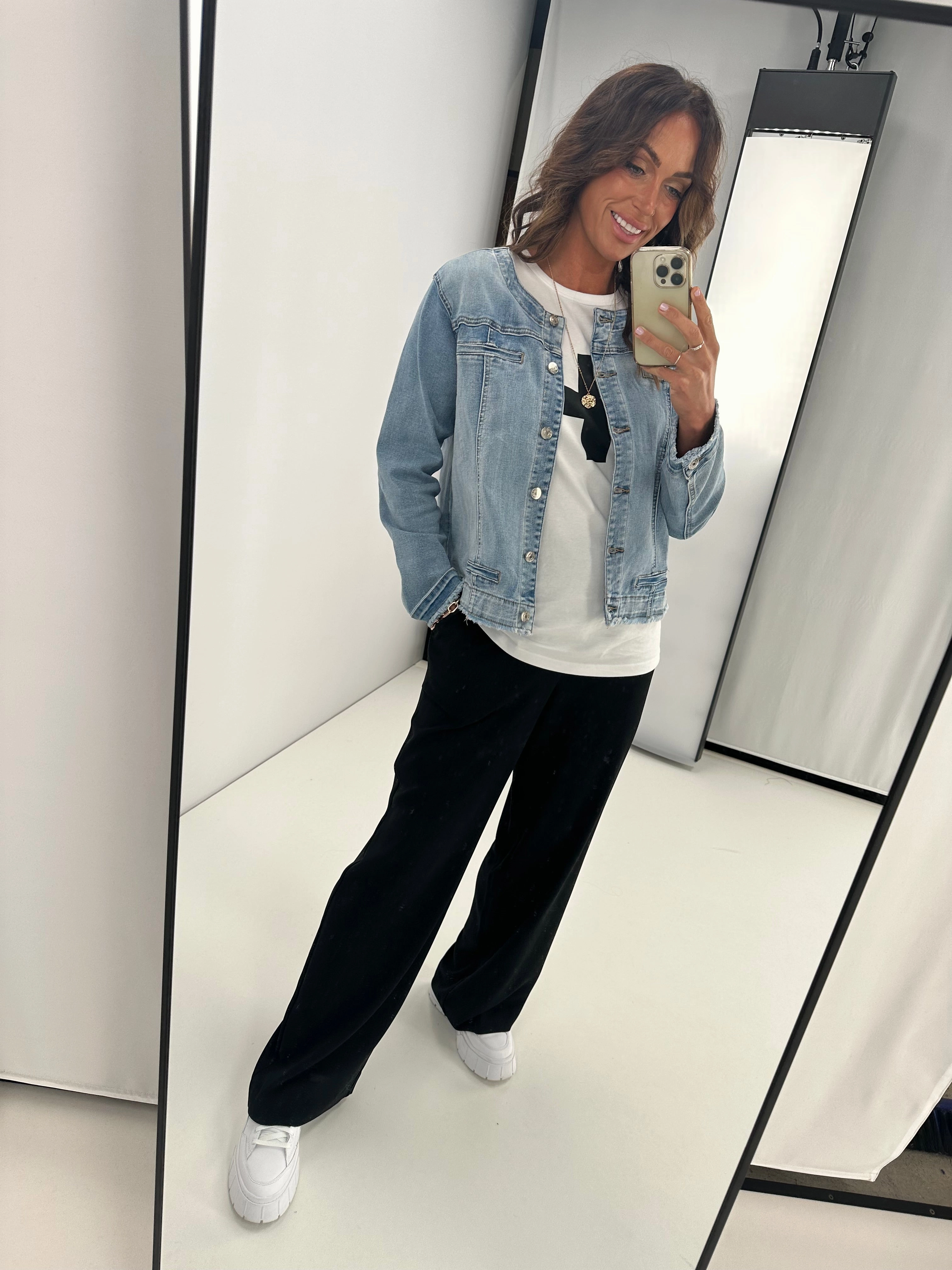 Travel Ready Gloss by Shine On Liberty Wide Leg Pants Black