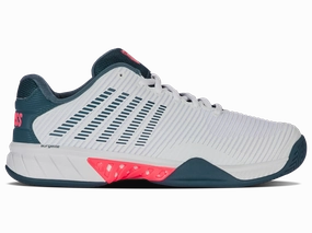 06613-129-M | HYPERCOURT EXPRESS 2 | WHITE/STARGAZER/NEON BLAZE Pace Trainer