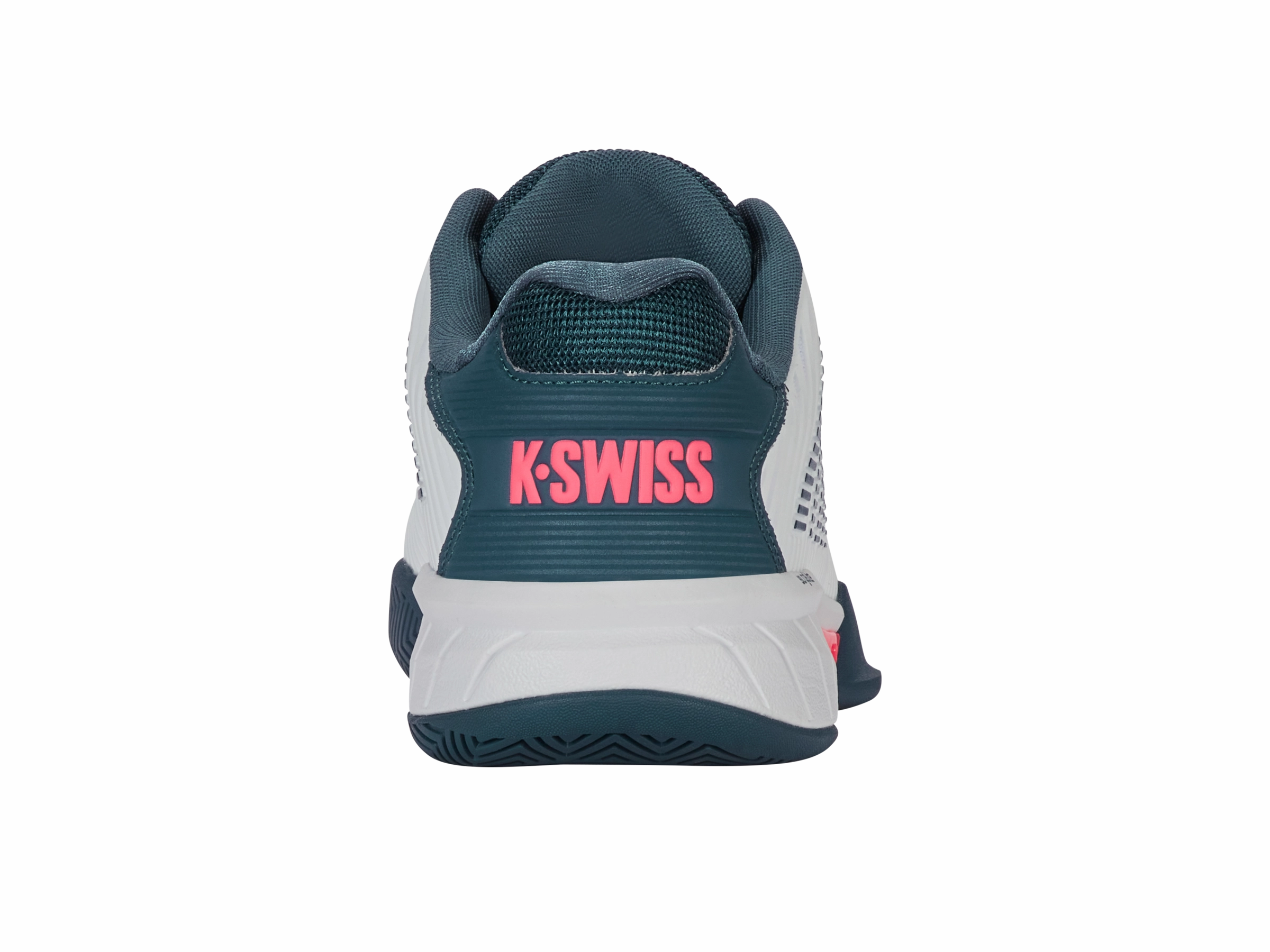 06613-129-M | HYPERCOURT EXPRESS 2 | WHITE/STARGAZER/NEON BLAZE Supportive Base Ultra Responsive