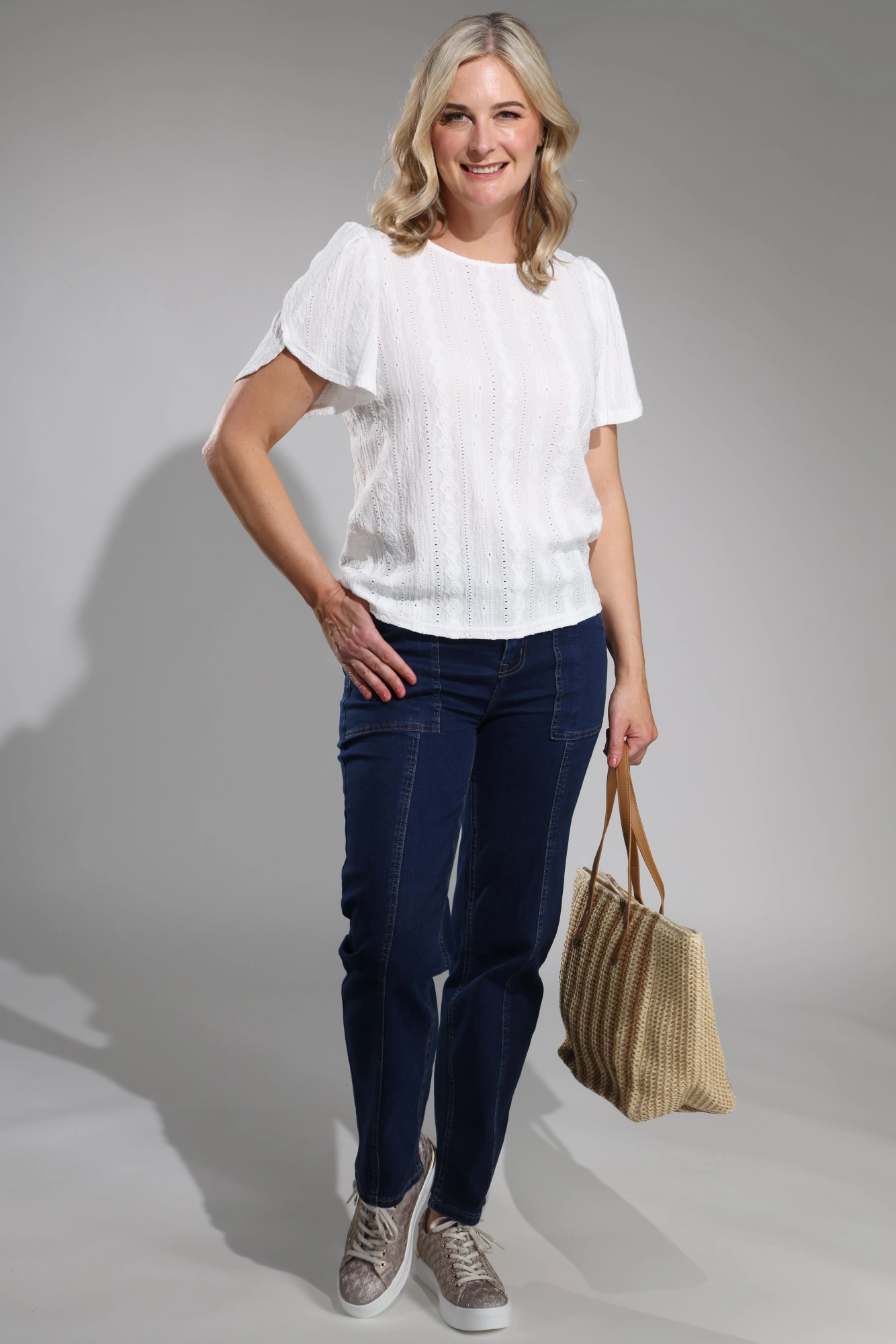 Trendy Wear Straight leg Wonder Denim Jeans | DARK INDIGO | 6623A1