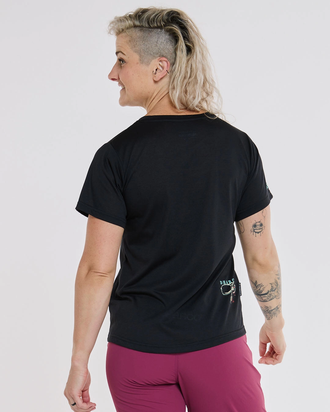 Durable Ribbed Hem Womens Short Sleeve Tech Tee | Eddie