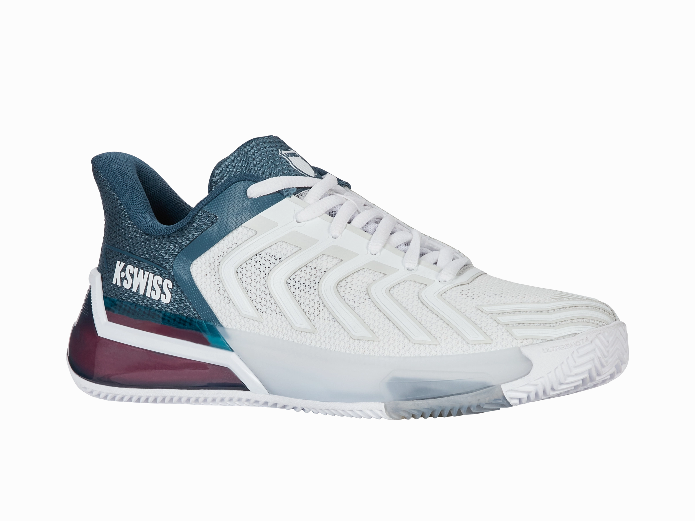 04438-129-M | ULTRASHOT 4 CLAY | WHITE/STARGAZER/NEON BLAZE Adaptive Lacing Energy Return Tech