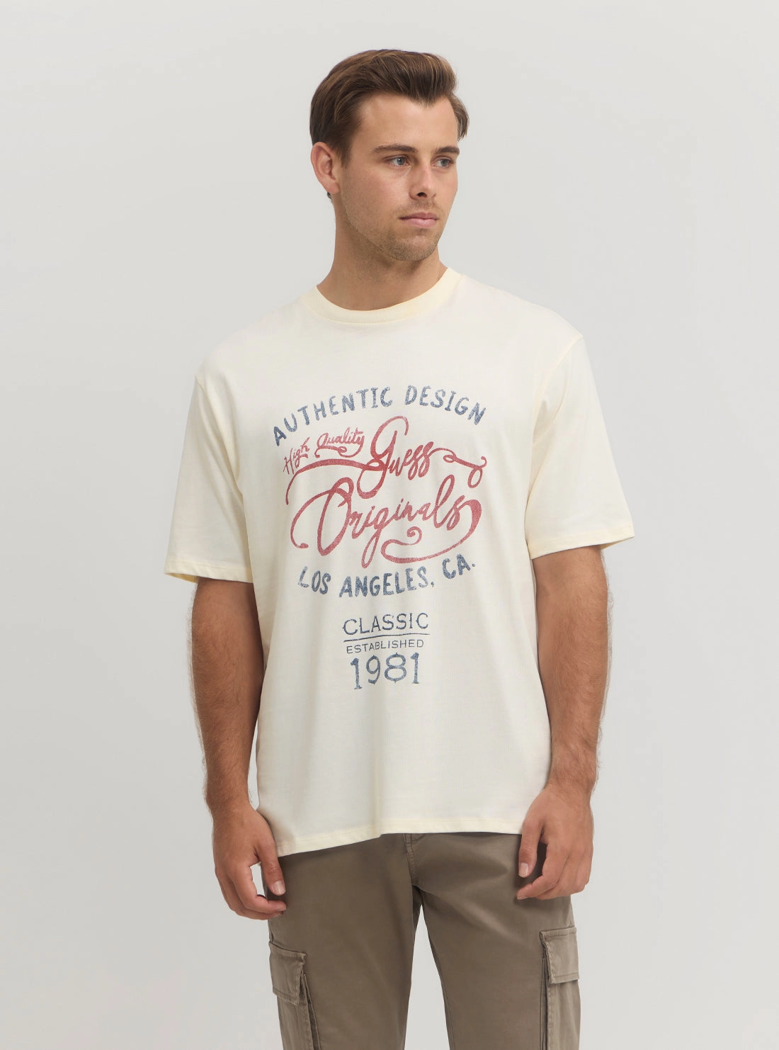 Formal Tank Sweat Absorbent Inner Layer Guess Originals Vintage Graphic Tee