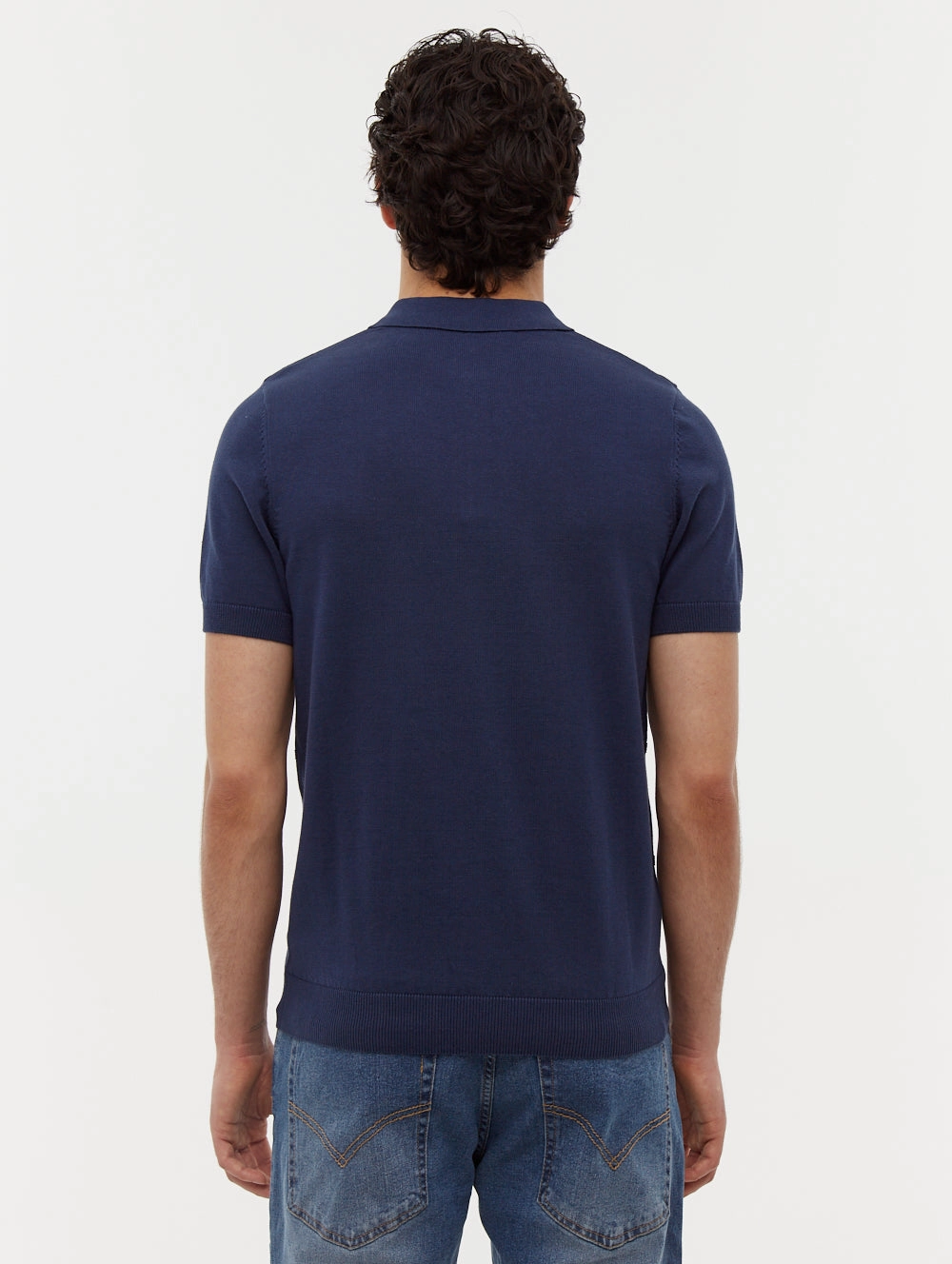 Elegant Layer Corporate Dress Code Navaro Grid Pattern Polo Shirt