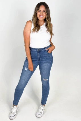 Flattering Cut By Lily Billie Jean Washed Blue