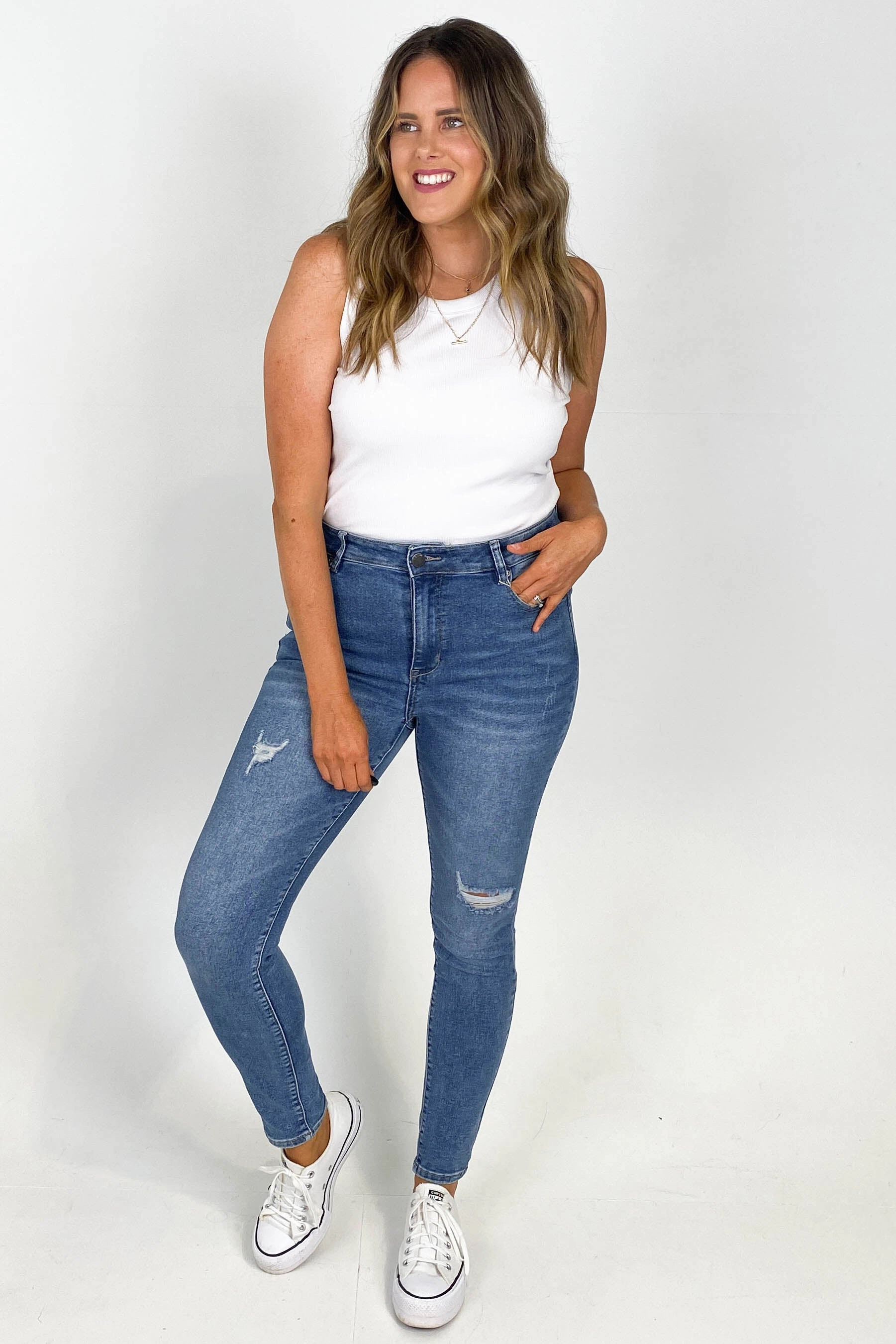 By Lily Billie Jean Washed Blue Seamless Design Minimalist Style