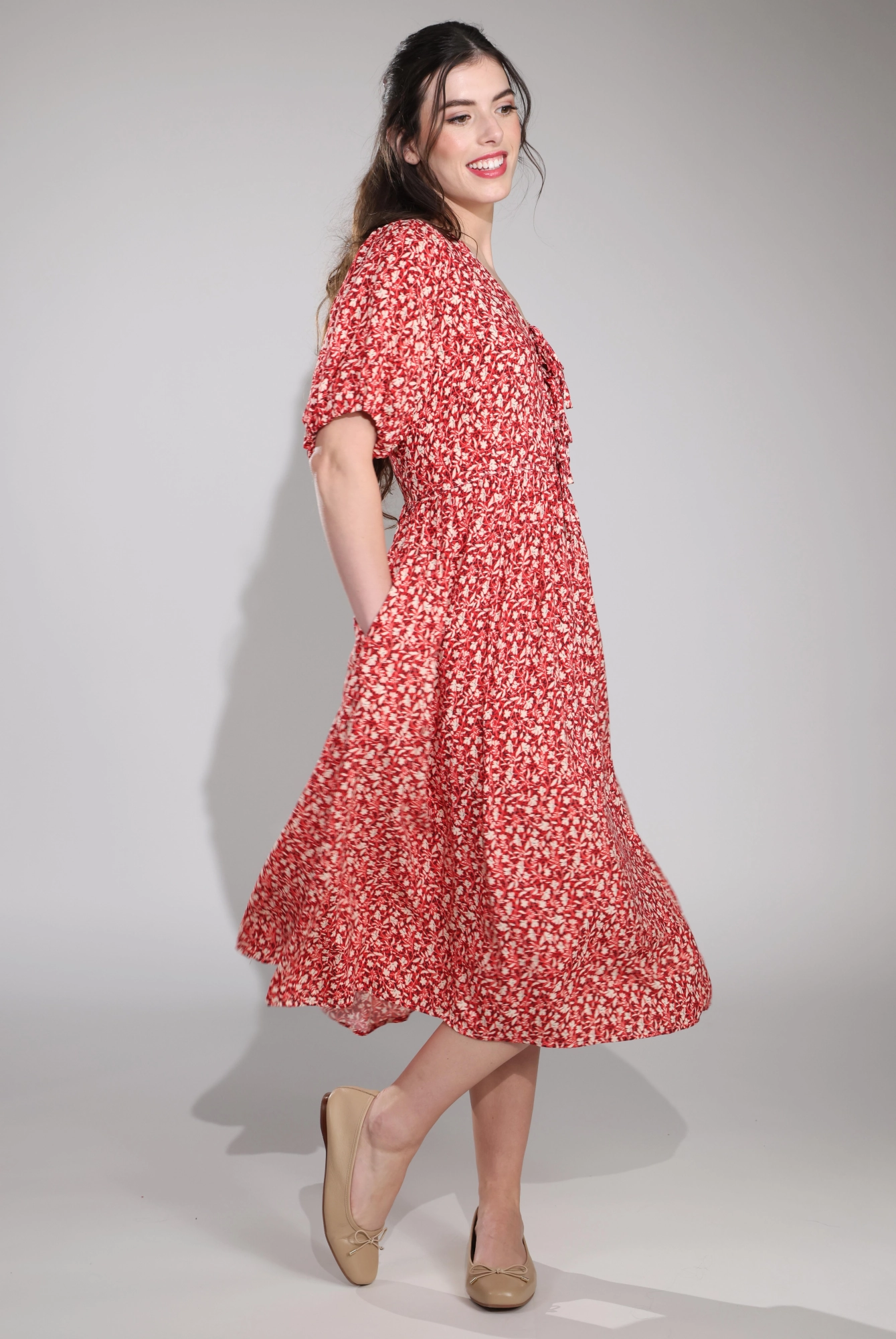 Dress | RED DITSY | 7321C1 Vintage Vibe Smart Blend