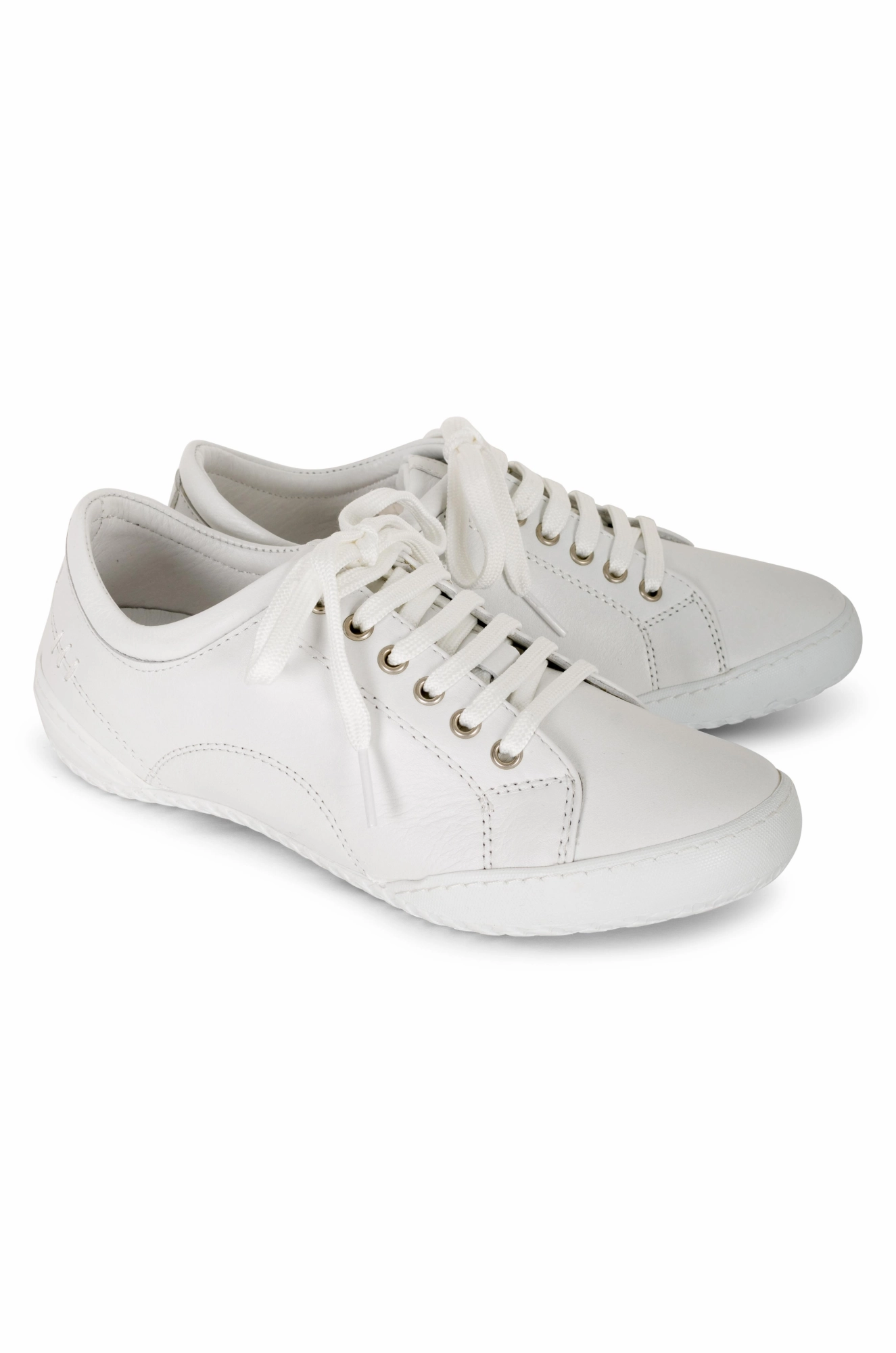 Orthotic friendly Leather Sneaker | WHITE | CARRICK AB Ready For Action Cushion Feel