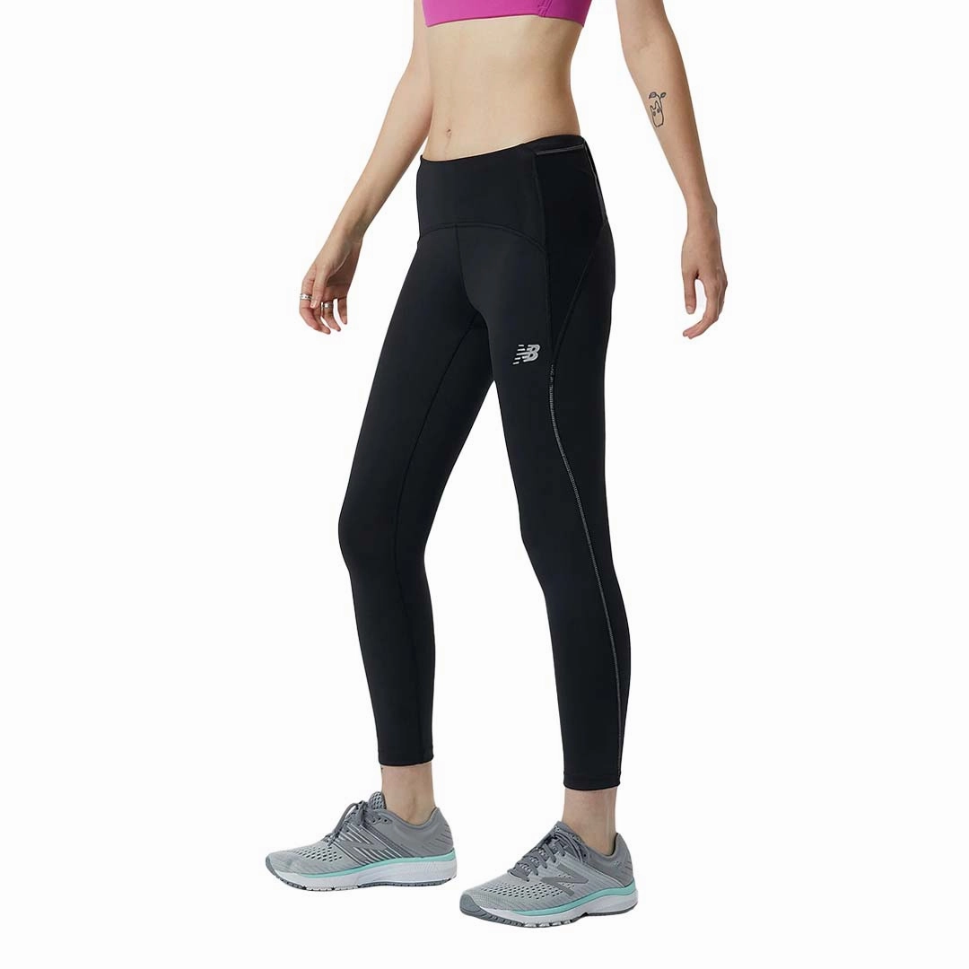 New Balance - Women's Impact Run Crop Tights (WP21275 BK) Travel Ready Essential Fit