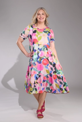 Dress | MULTI GARDEN | 6532C1 Polished Style Soft Touch