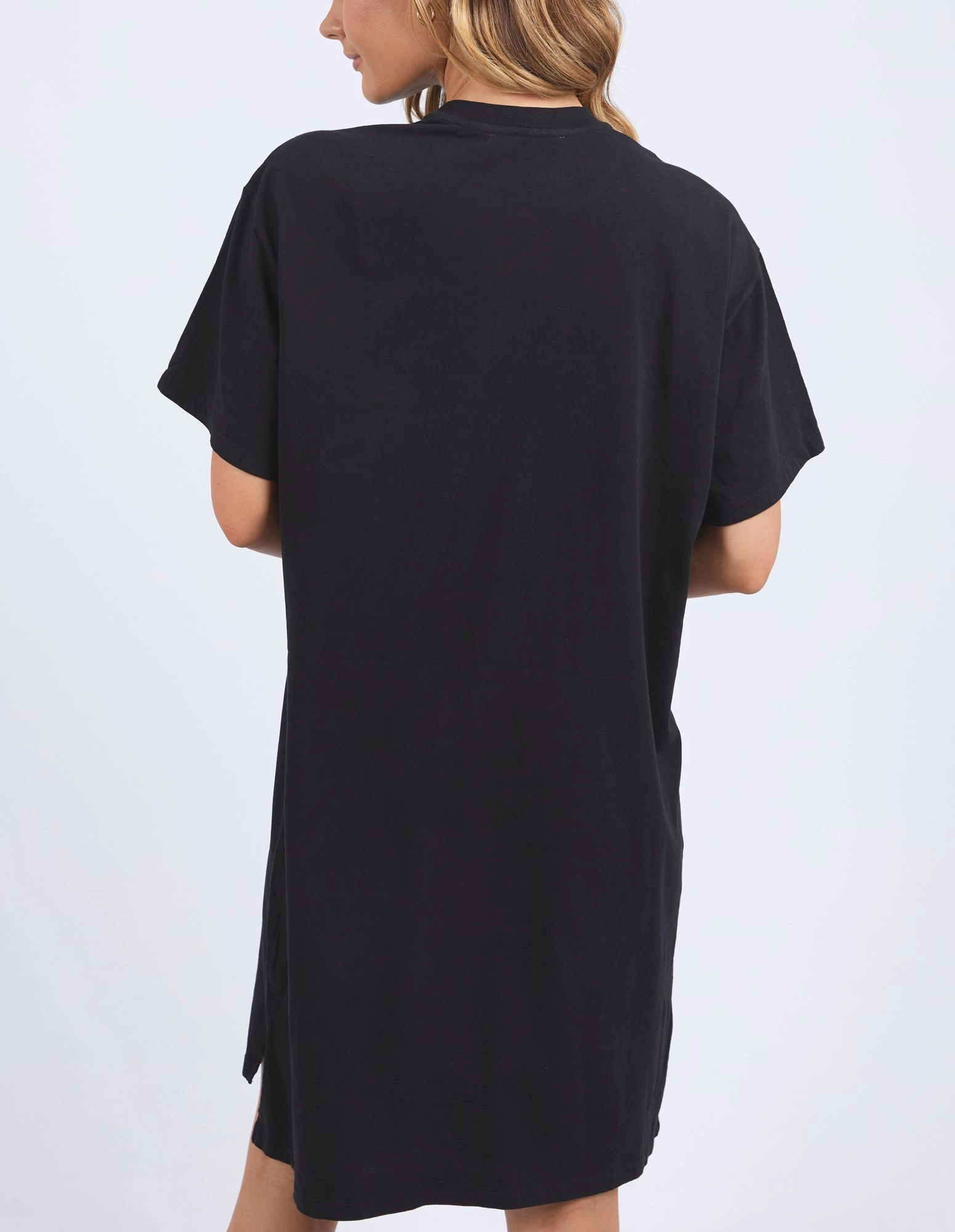 DoubleStitched Seams Foxwood Simplified Tee Dress Washed Black