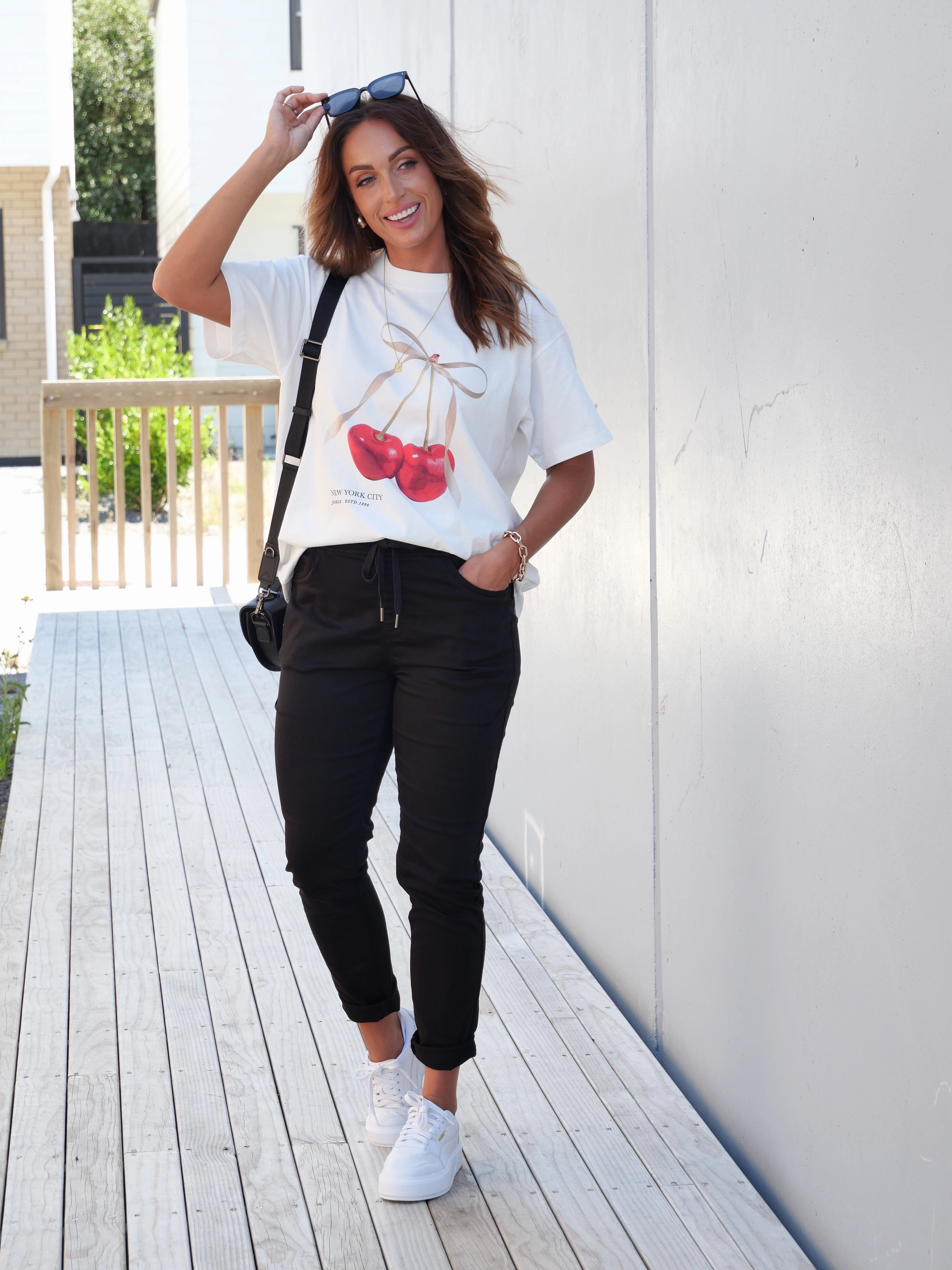 Foxwood Sylvia Jogger Black Relaxed Fit