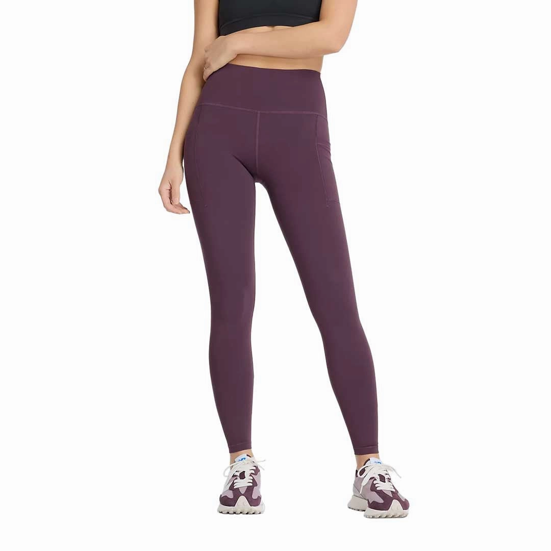 Refined fit New Balance - Women's Sleek Pocket High Rise Leggings (WP41275 PLN)