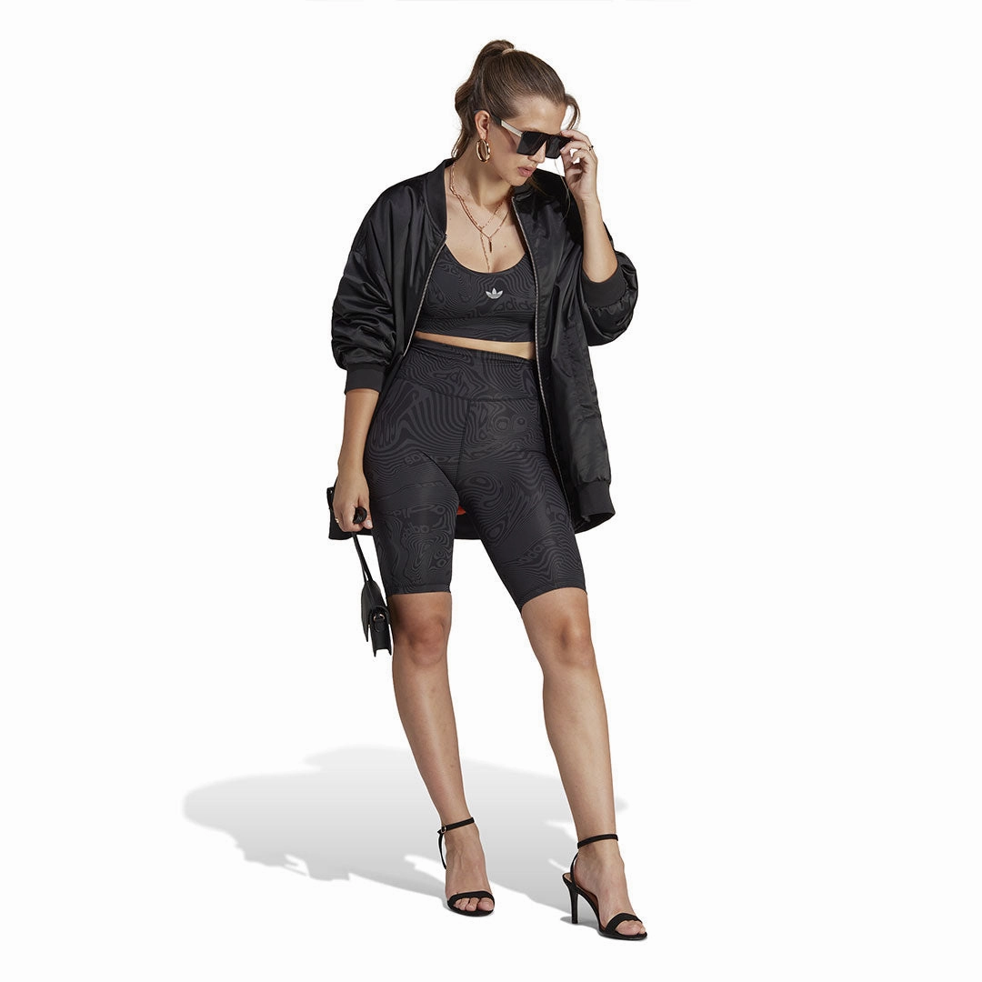 adidas - Women's Marble Print Bike Shorts (IC2266) Perfect Fit Wear