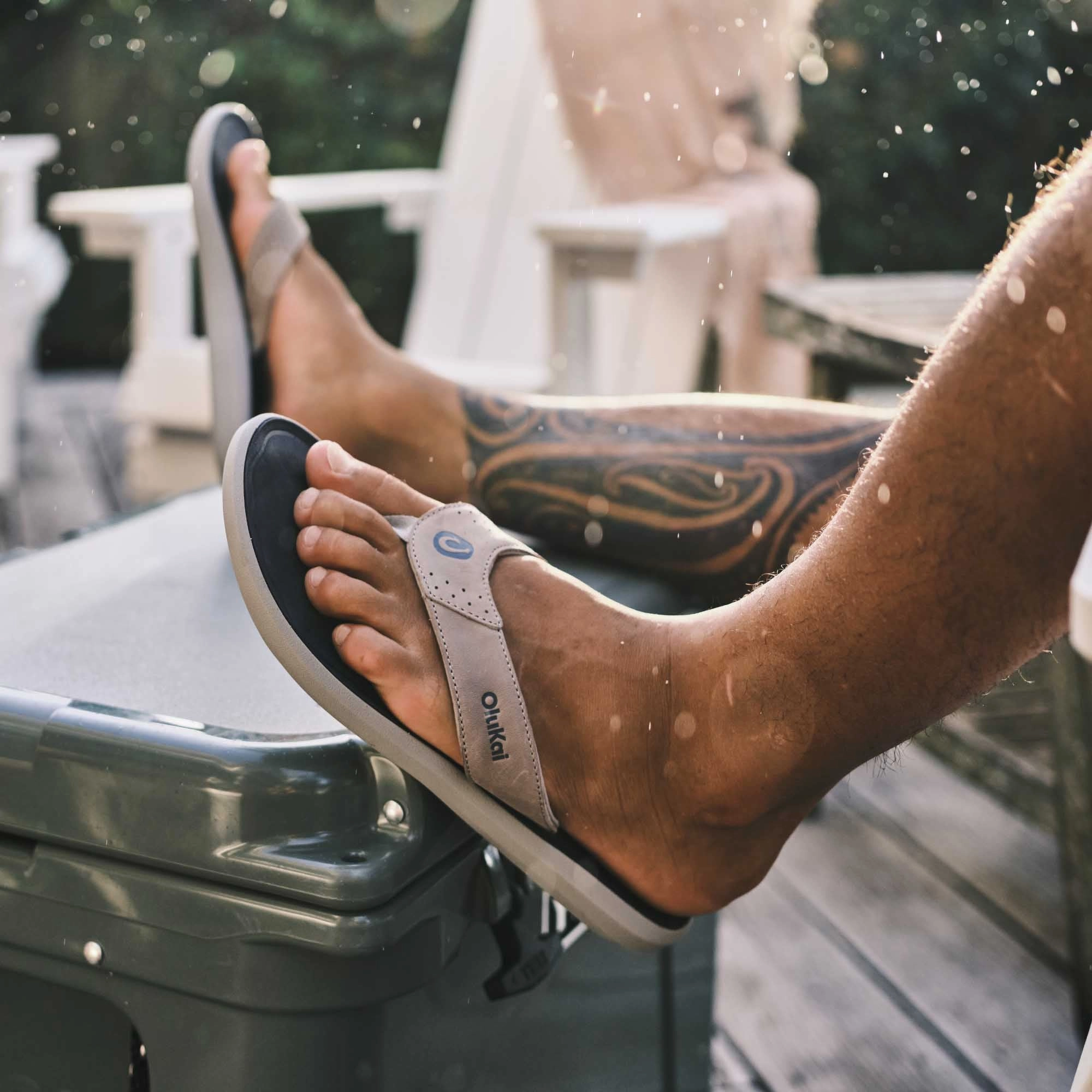 Pili - Ash / Mood Indigo Non Irritating Seamless Edges Chic Vacation Flats