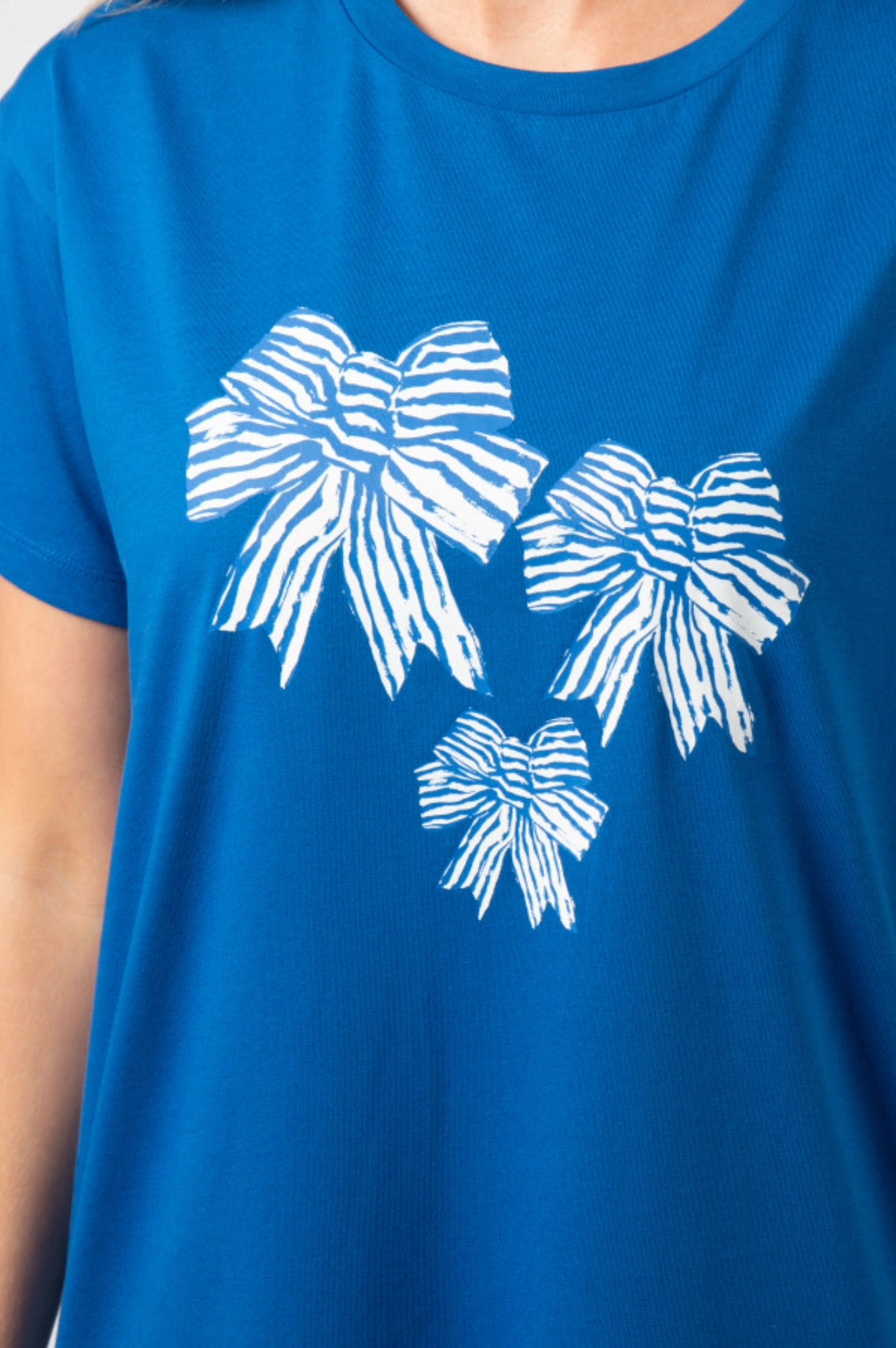 Stella   Gemma Maxie T-Shirt Dress Deep Blue Bowtiful Blue Comfortable shift dress