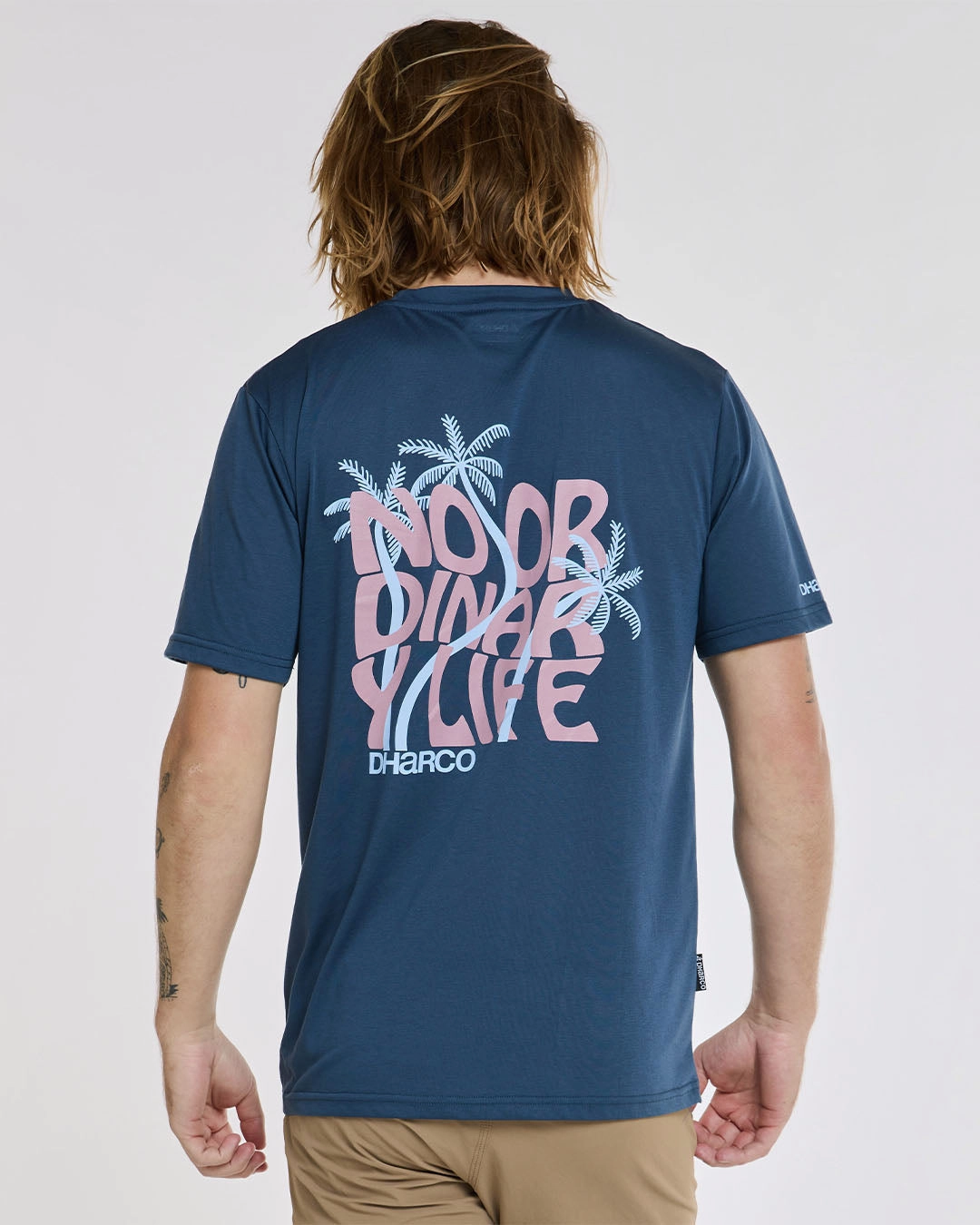 Double Stitched Seams Casual Flex Design Mens Short Sleeve Tech Tee | Maverick