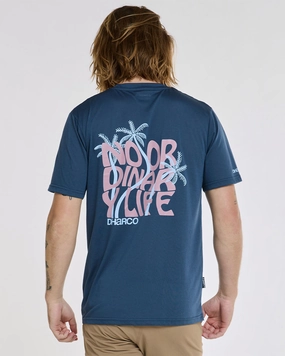 Double Stitched Seams Casual Flex Design Mens Short Sleeve Tech Tee | Maverick