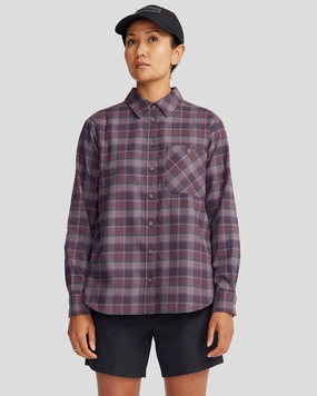 High Density Weave Comfortable fit Fyfe Women's L/S Shirt - Orbit Plaid