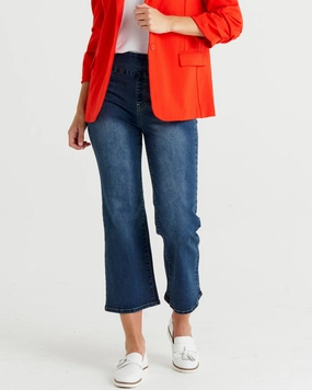 Figure Hug Betty Basics Nicola Bootleg Jean Dark Denim