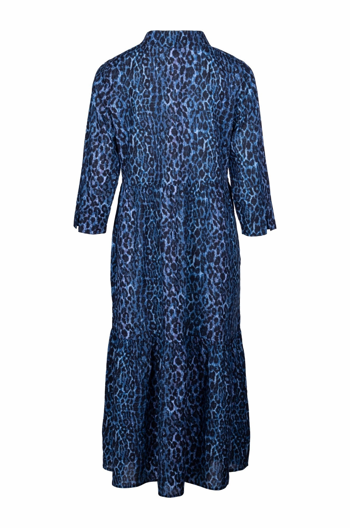 Lace-Trim Flattering Cut Wear Dress | Indigo Animals | 6532B1