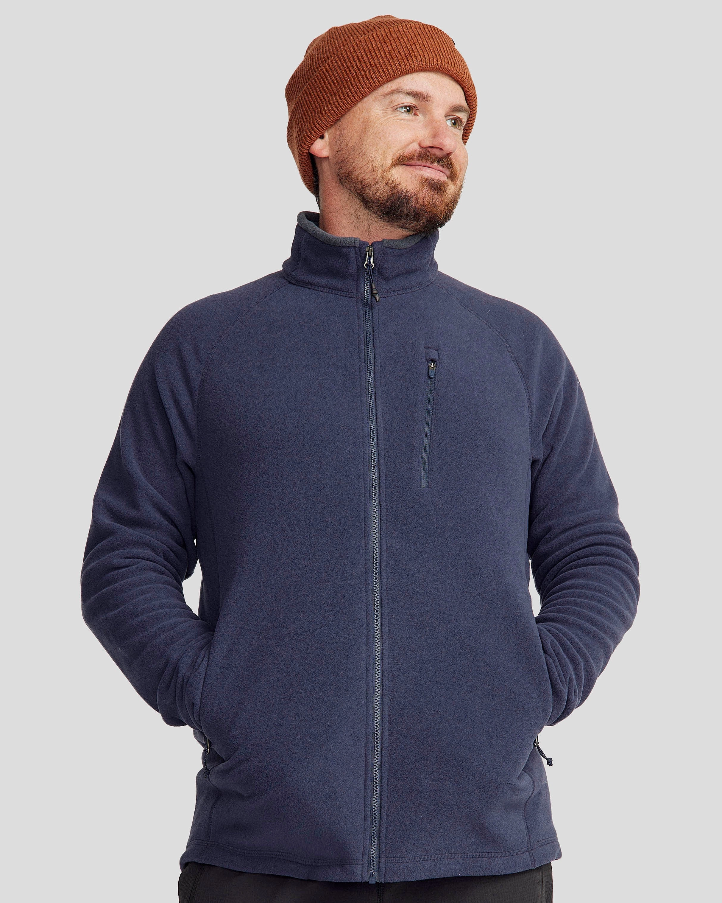 Men's Ridge 100 PrimaLoft Bio Fleece Jacket - Pure Navy Subtle Fashion Fit