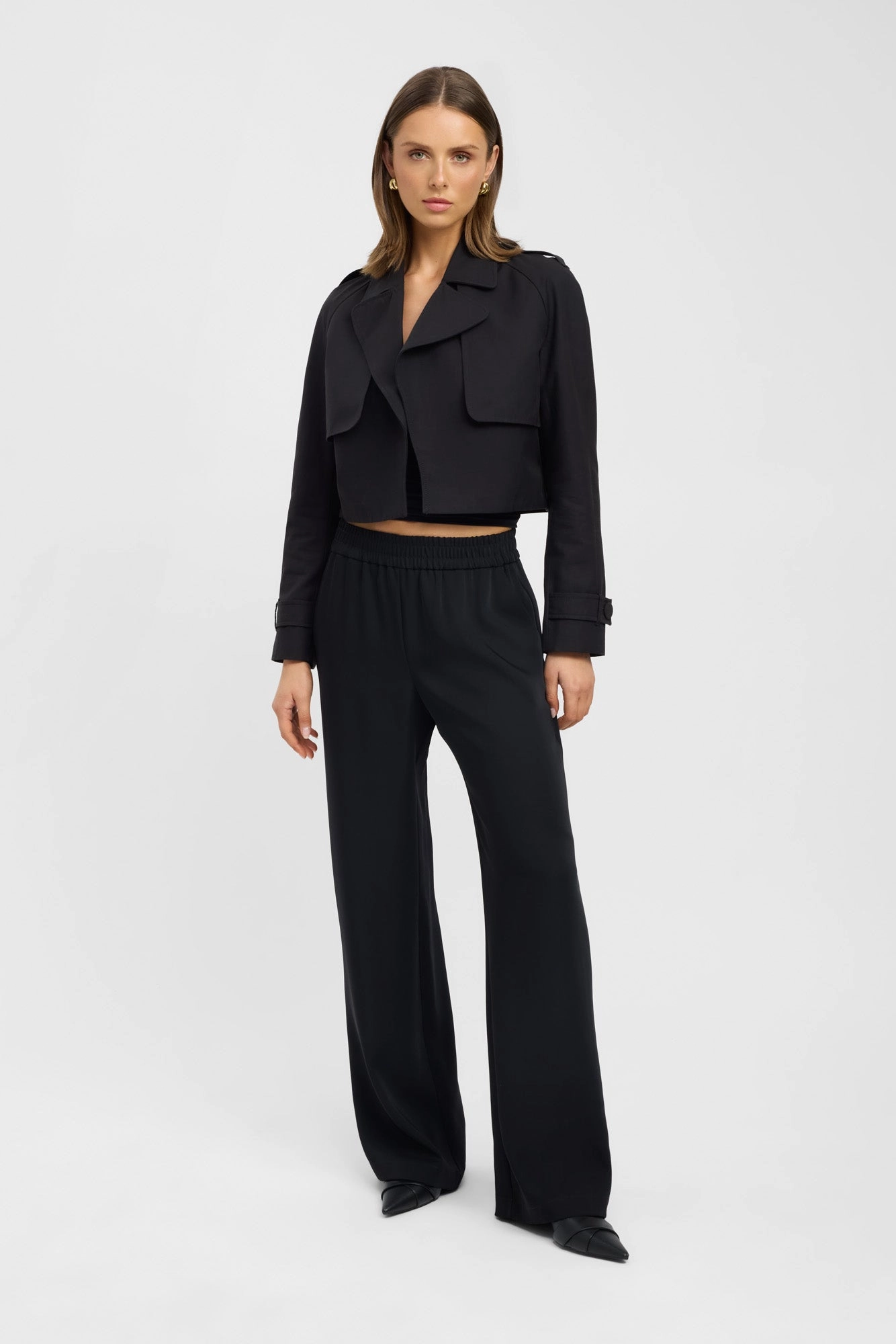 Ultra Lightweight Design Willa Cropped Trench