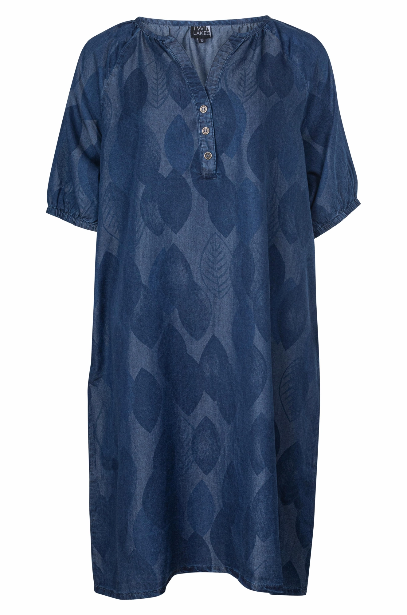 Classic Fit Printed Tencel Dress | LEAF | 6642A1