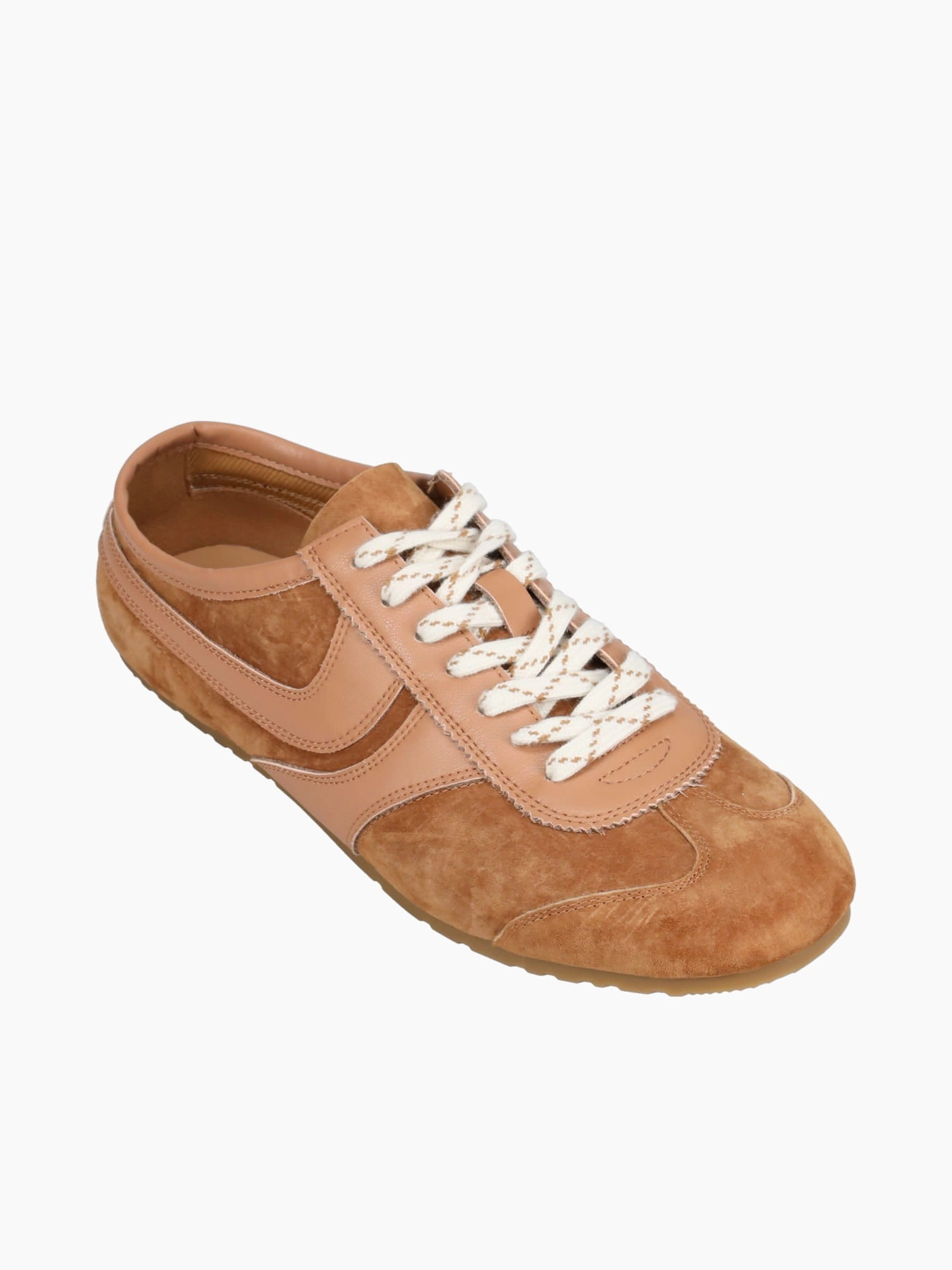 Becca Brown Cow Suede Comfort Canvas