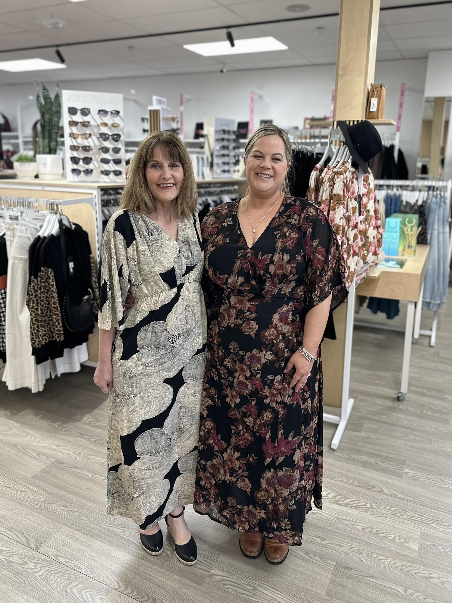 Celebration By Shine On Giselle Wrap Dress Floral Black Style Ease Minimalist Elegance