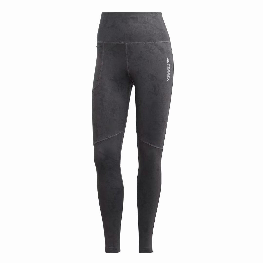 adidas - Women's Terrex Allover Print Leggings (HM4067) Relaxed Lines Low Maintenance