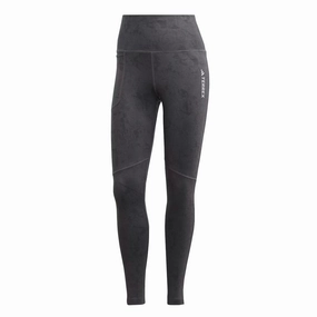 adidas - Women's Terrex Allover Print Leggings (HM4067) Relaxed Lines Low Maintenance