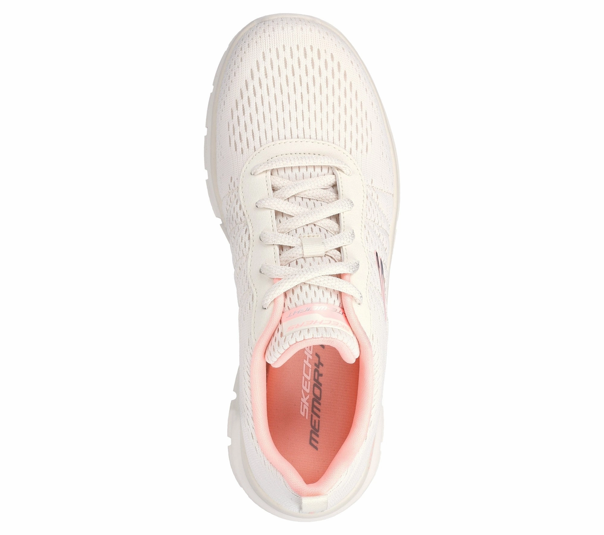 AnkleSupport Flat Bottom Track New Staple Sneaker | NATURAL/PINK | 150141 C1