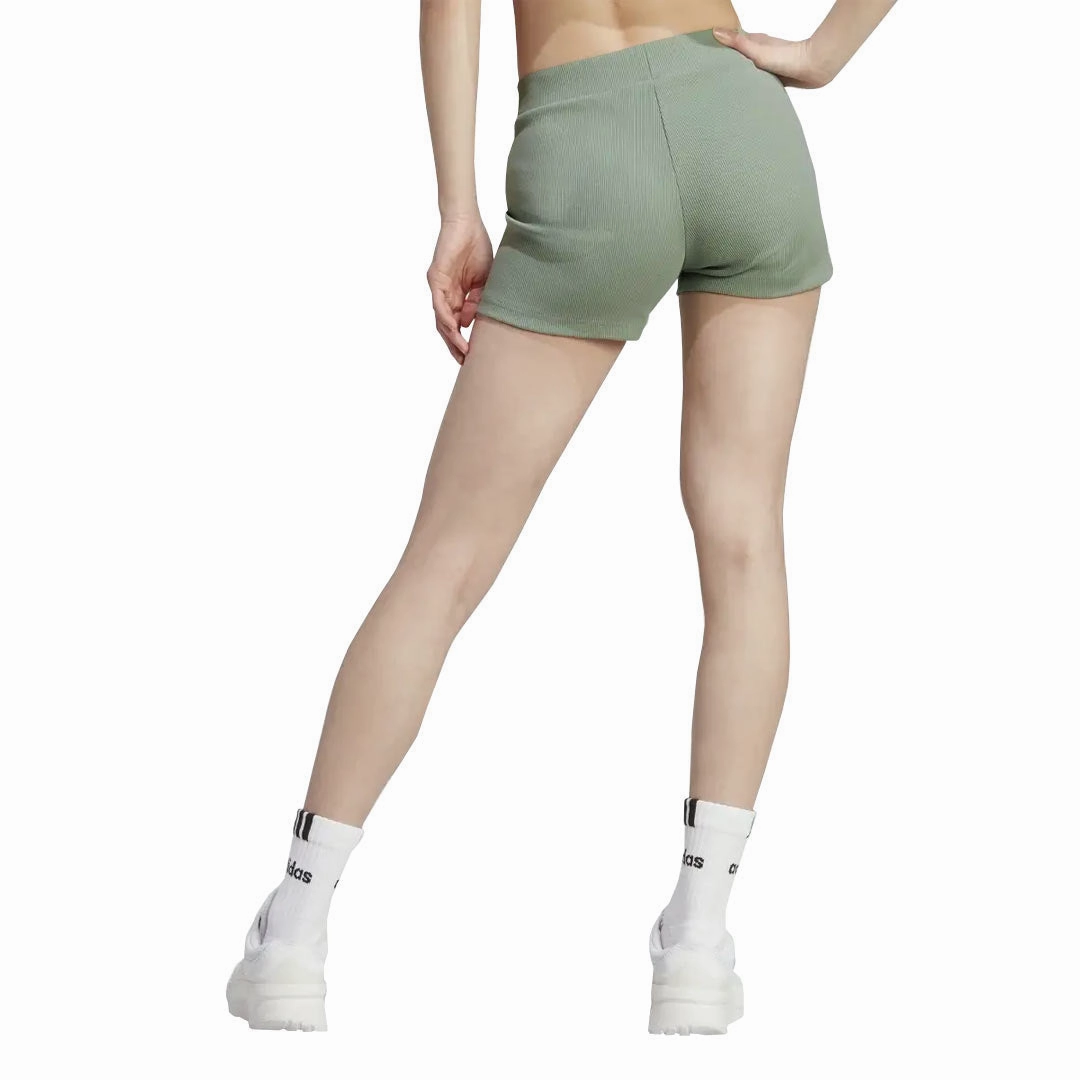 Everyday Comfort Wear adidas - Women's Lounge Low Rise Ribbed Shorts (IC8759)