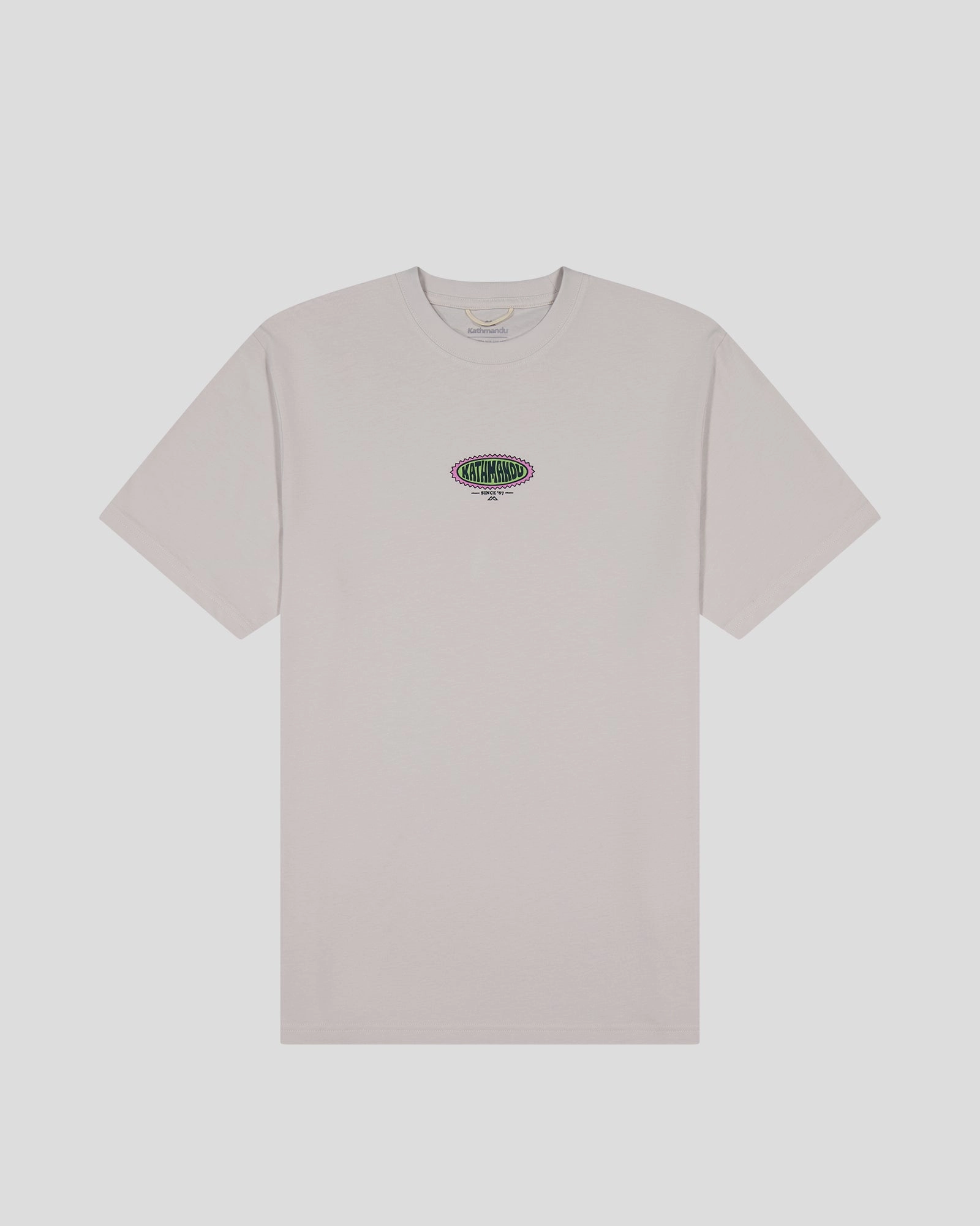 TurtleneckDesign OdorControl Technology Men??s Retro Badge Organic Cotton T-Shirt - Shroom