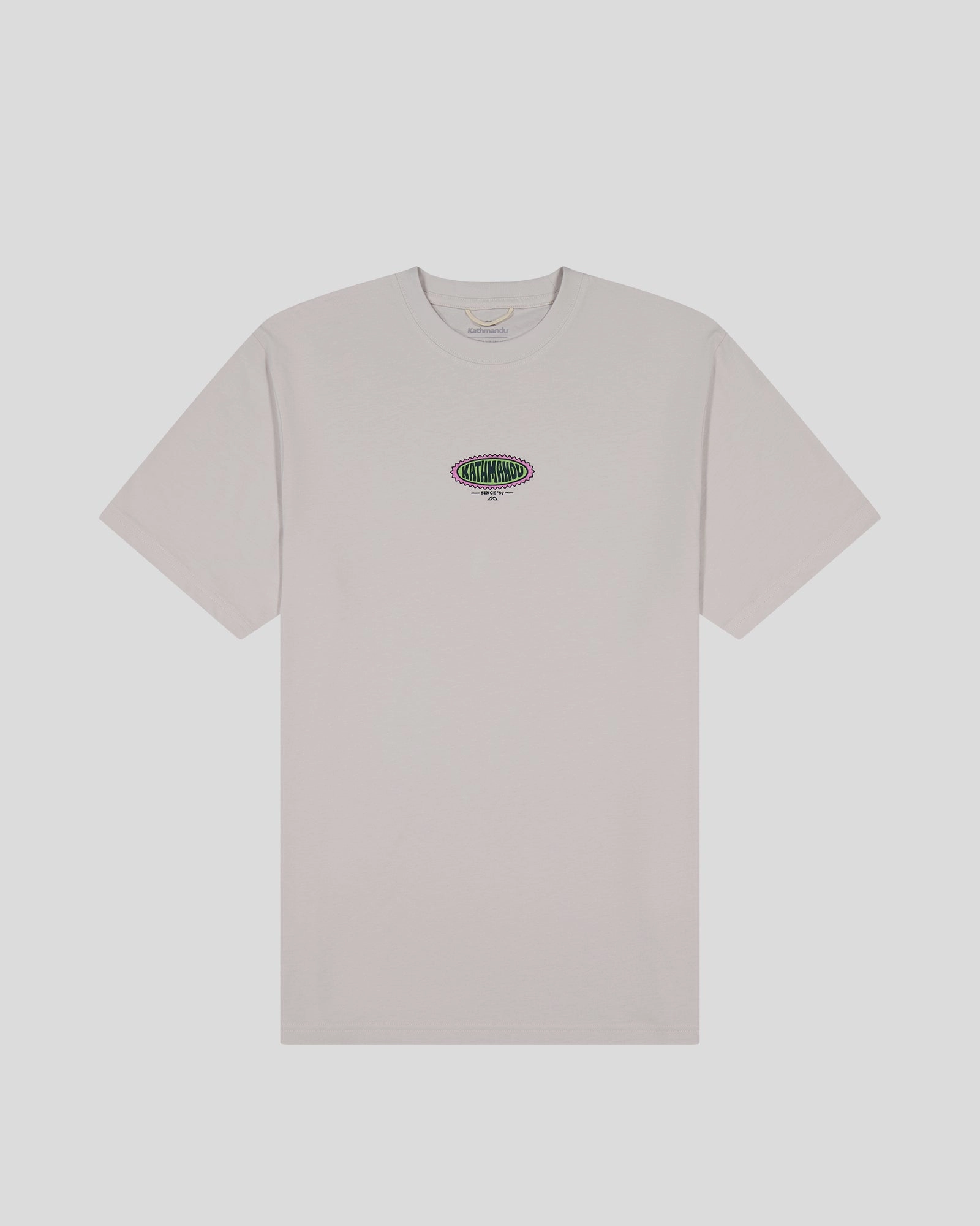 Men??s Retro Badge Organic Cotton T-Shirt - Shroom BioBased Fiber