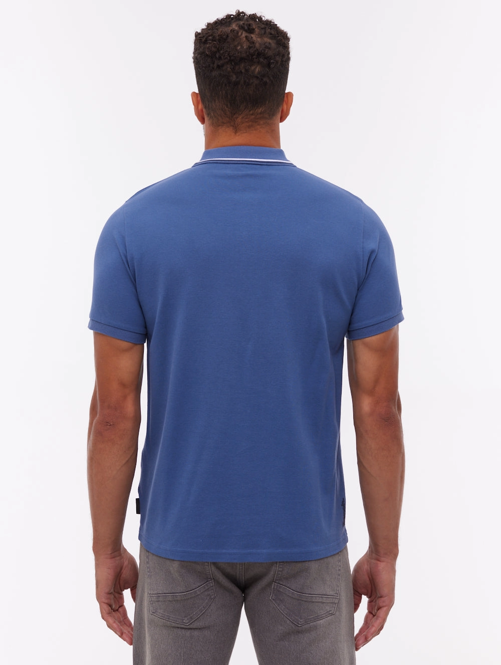Easy Style Golf Outfit Gruff Polo Shirt - Blue