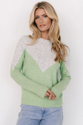 Breathable Waist Tanner Sweater | Gray   Green