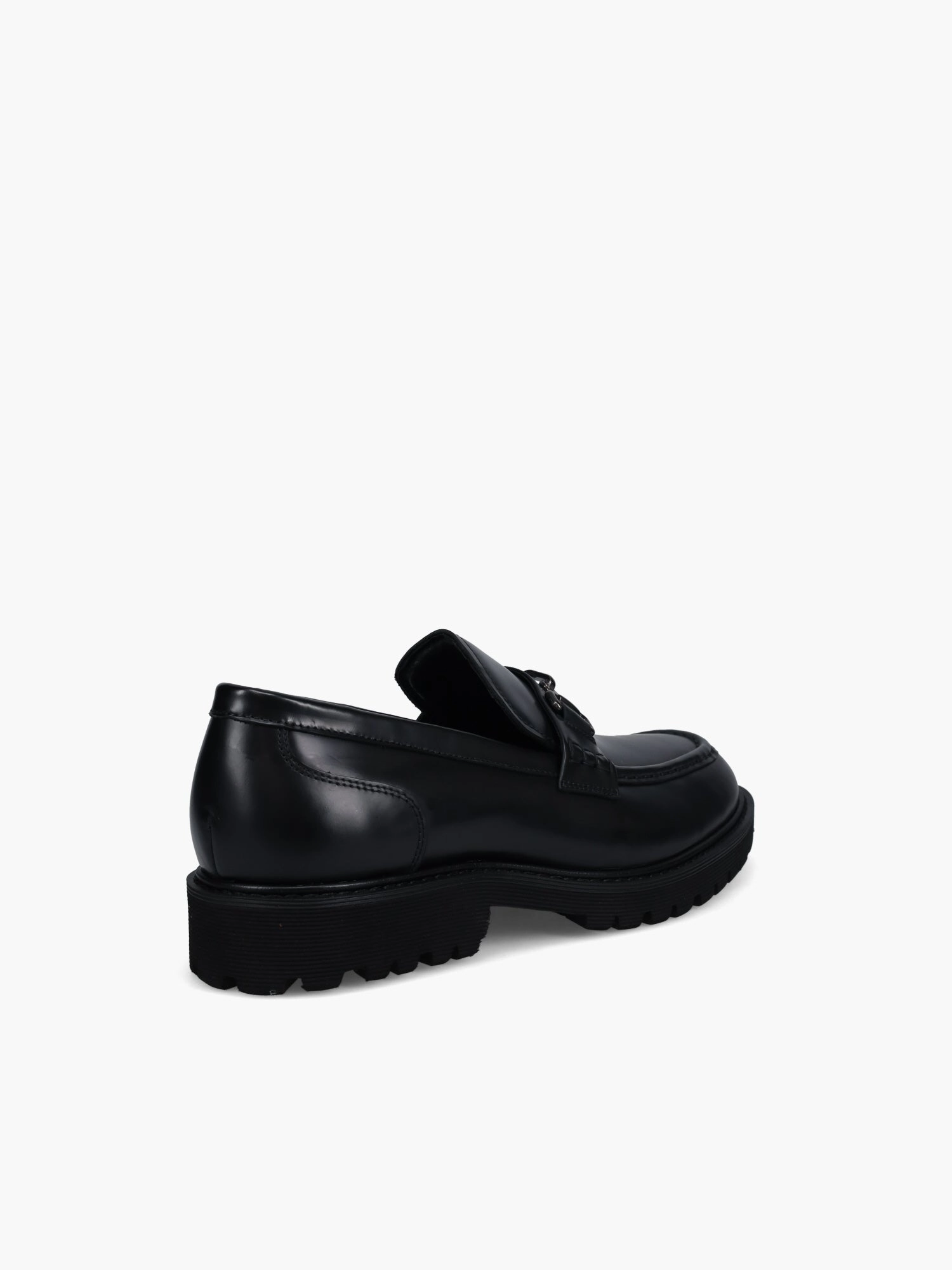 Casual Comfort Mid Heel Rath Black Calf Leather